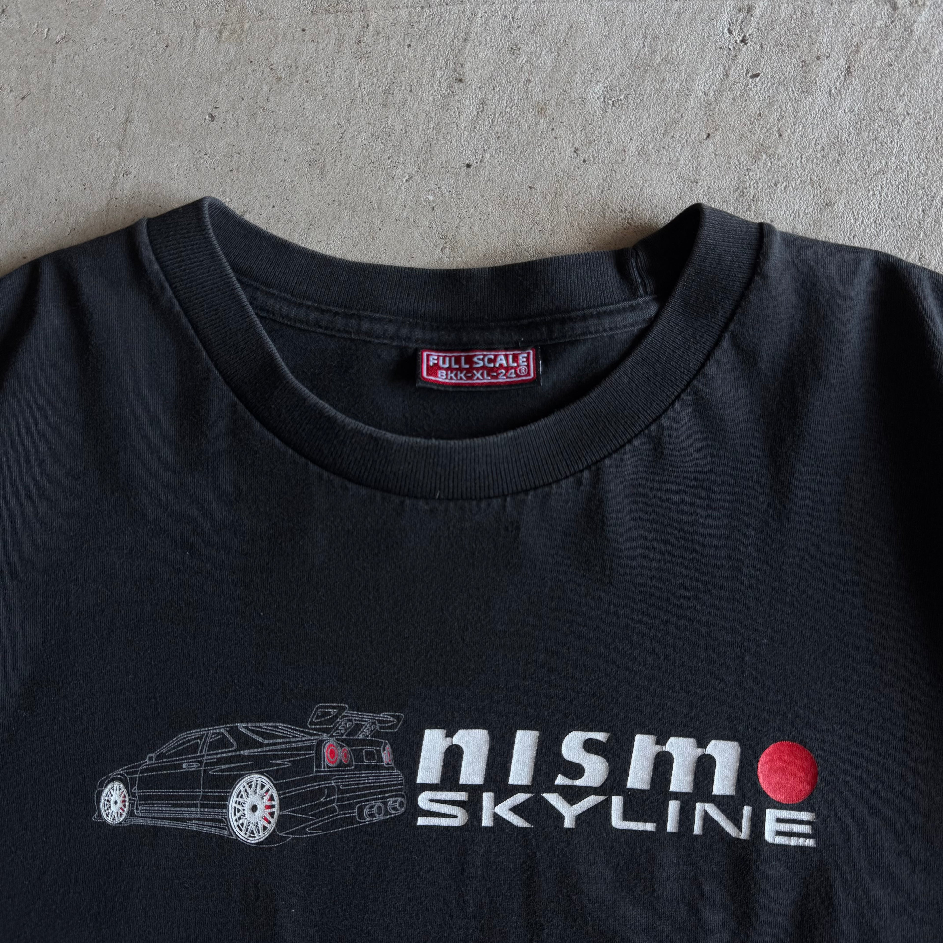 90s Nismo Nissan Skyline GT-R R34 Black T Shirt (XL)