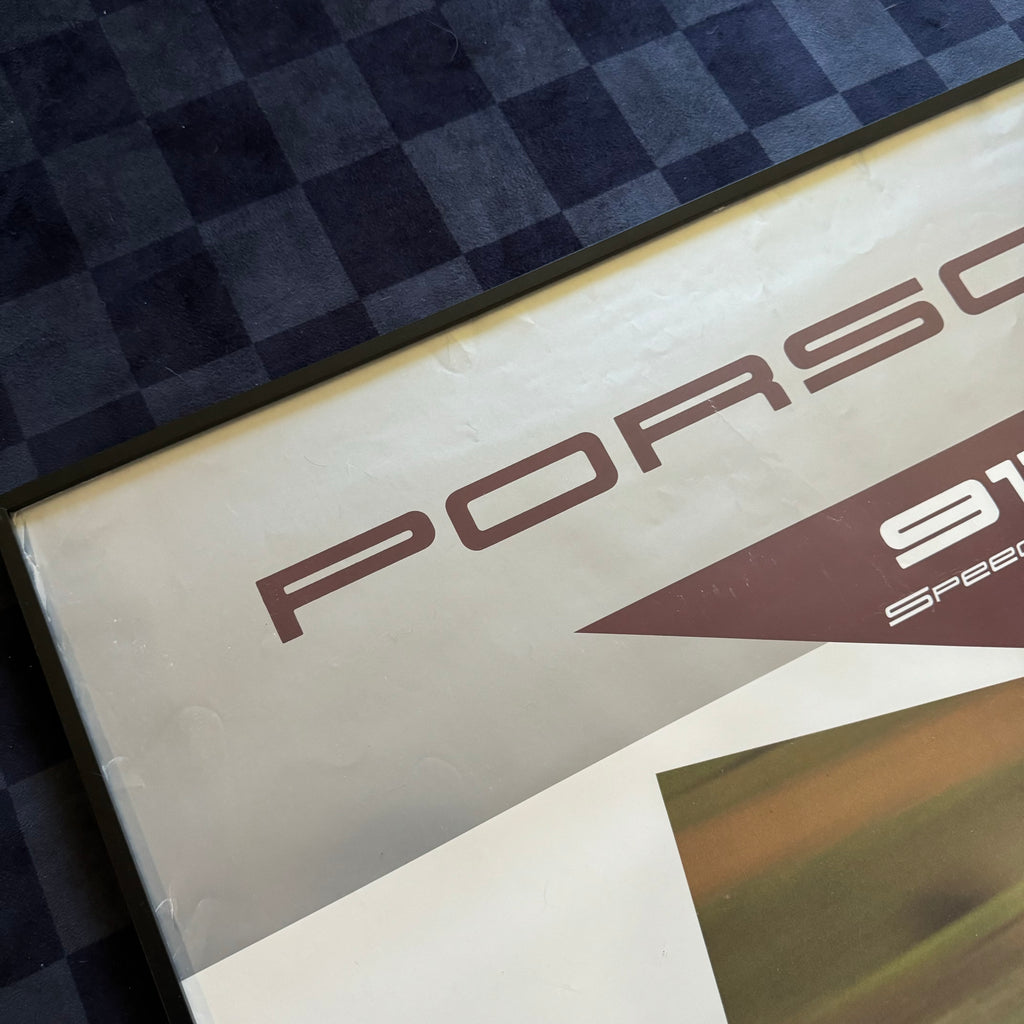 80s Porsche Dealership Showroom 911 Carrera Speedster Poster