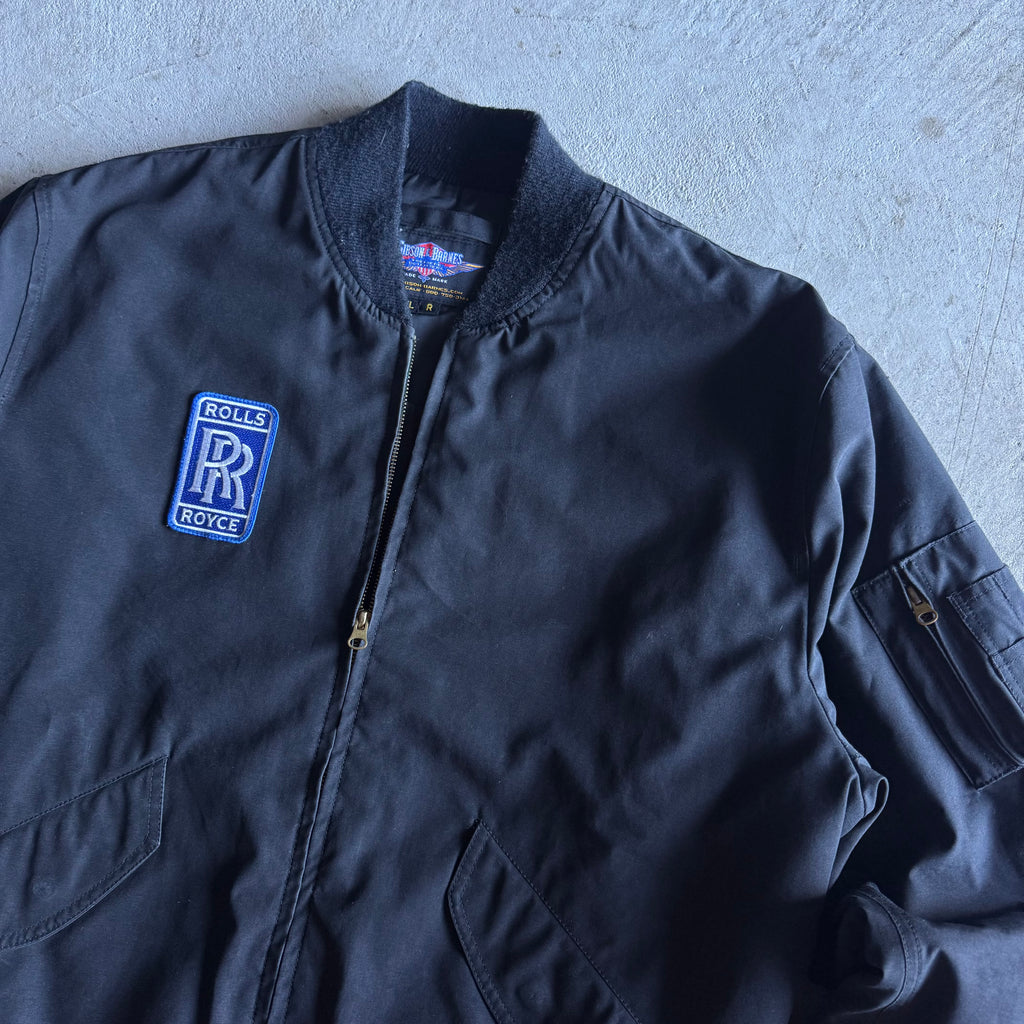 90s Rolls Royce Bomber Jacket (XL)
