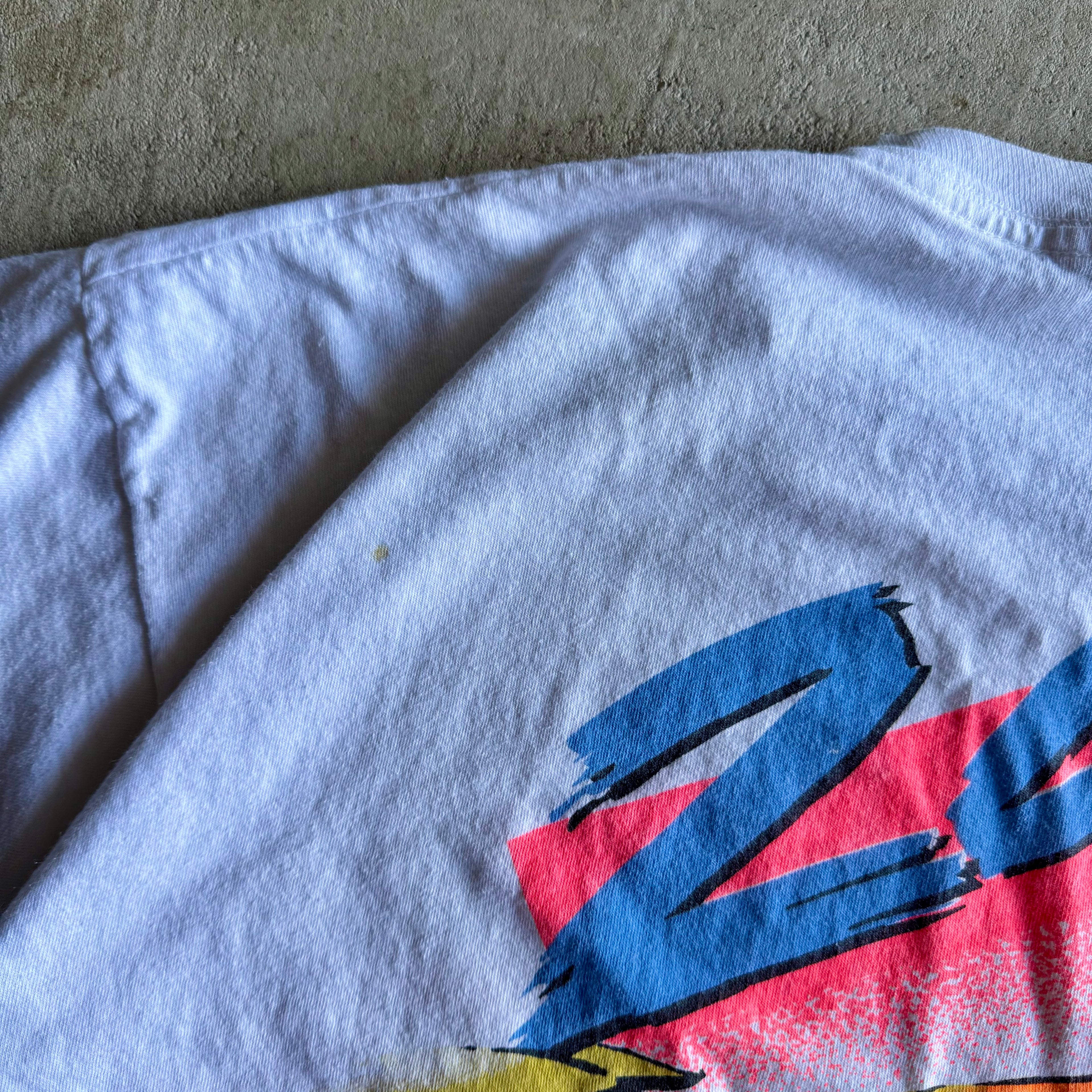 Vintage 1992 24 Heures du Mans White T Shirt Size Medium