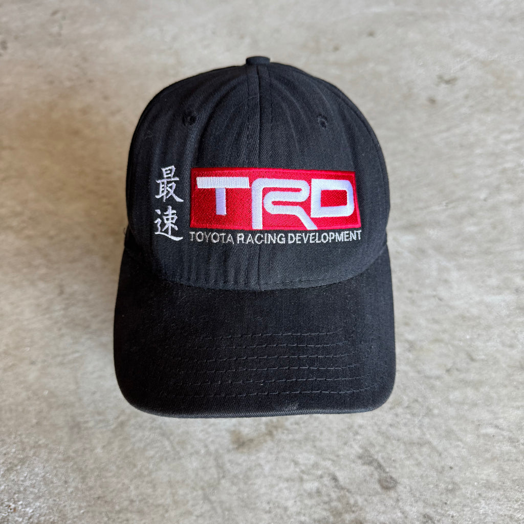90s Toyota TRD Kanji Black Snapback Hat