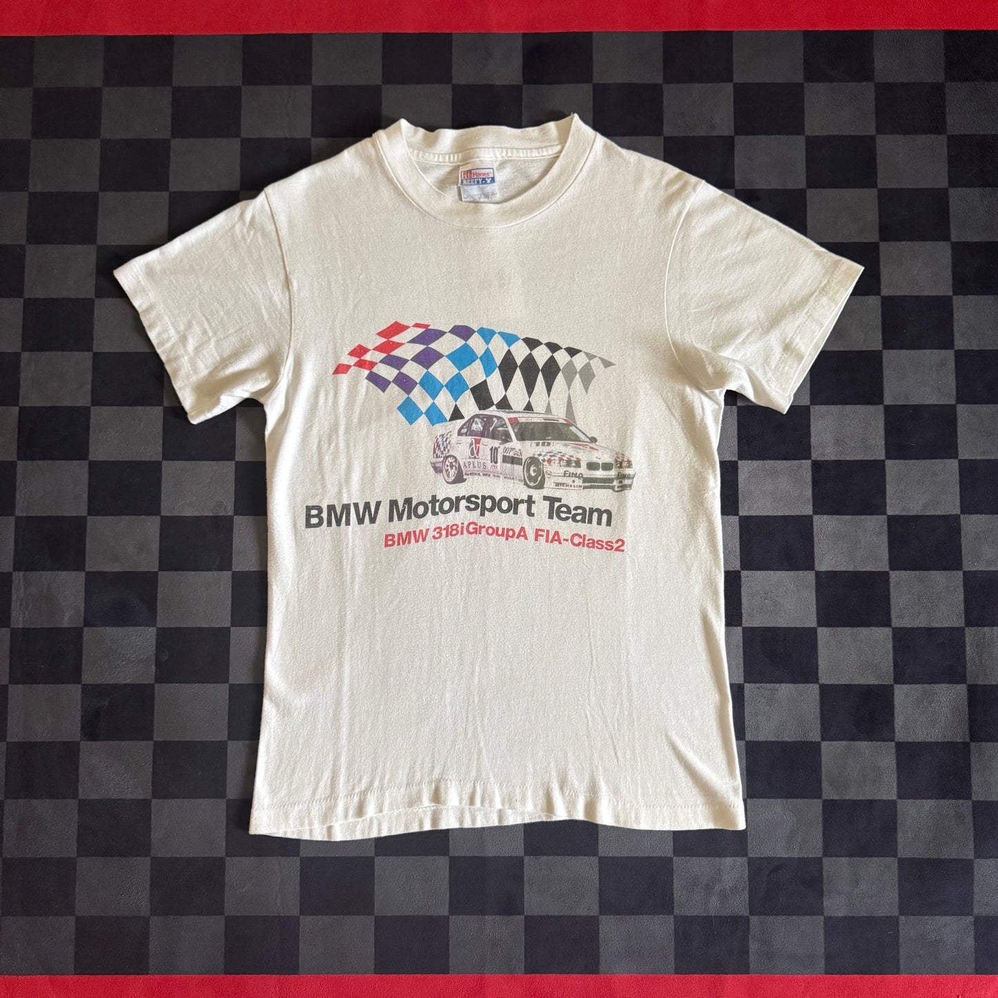 Vintage BMW Motorsport Team FIA-Class 2 T Shirt Medium