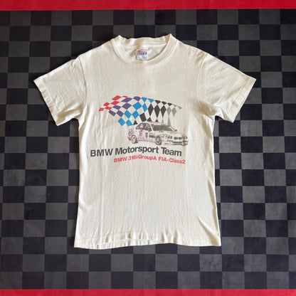 Vintage BMW Motorsport Team FIA-Class 2 T Shirt Medium