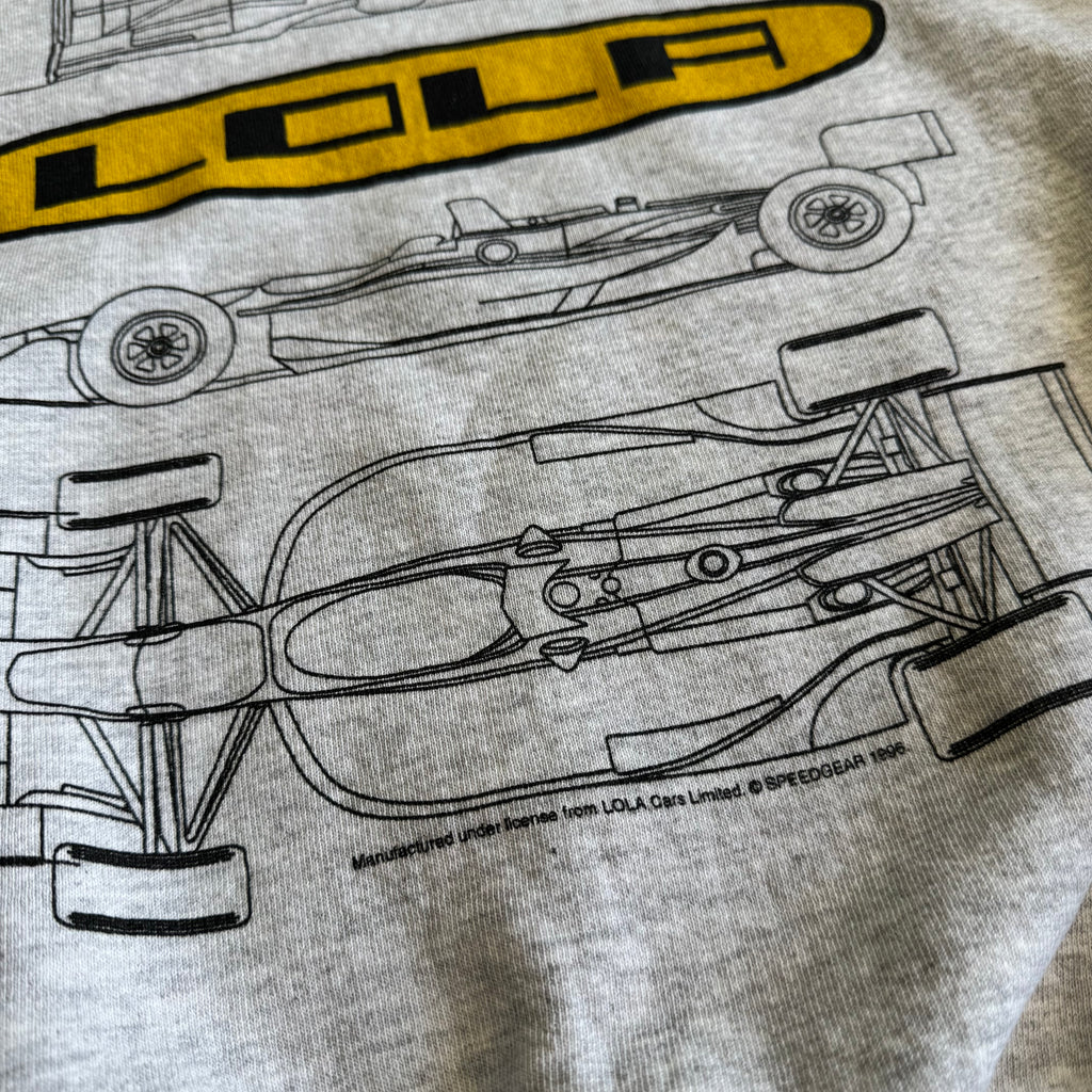 90s Lola Formula 1 F1 Racing Grey Crewneck Sweater (XL)