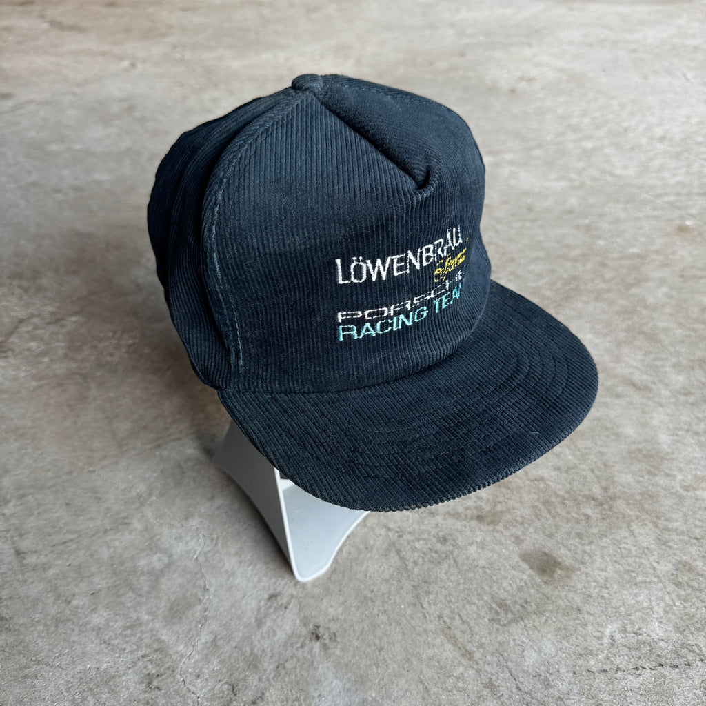 80s Lowenbrau Special Porsche Racing Team Navy Adjustable Snapback Hat