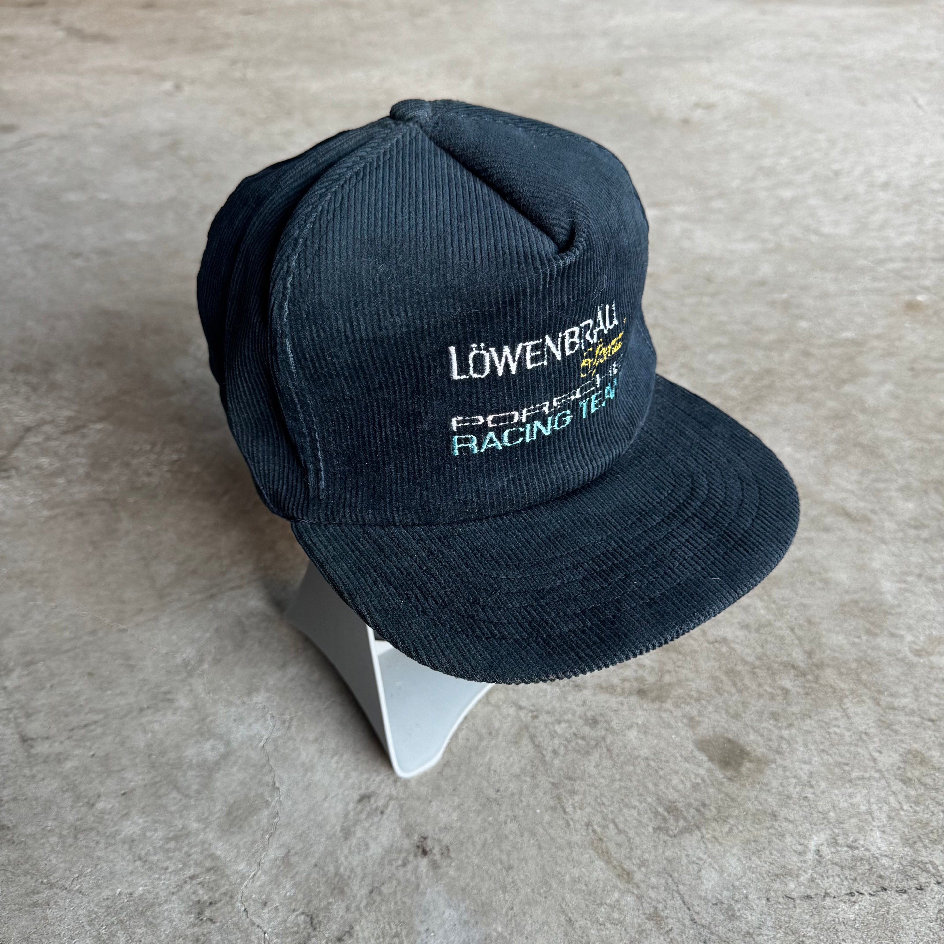 80s Lowenbrau Special Porsche Racing Team Navy Adjustable Snapback Hat