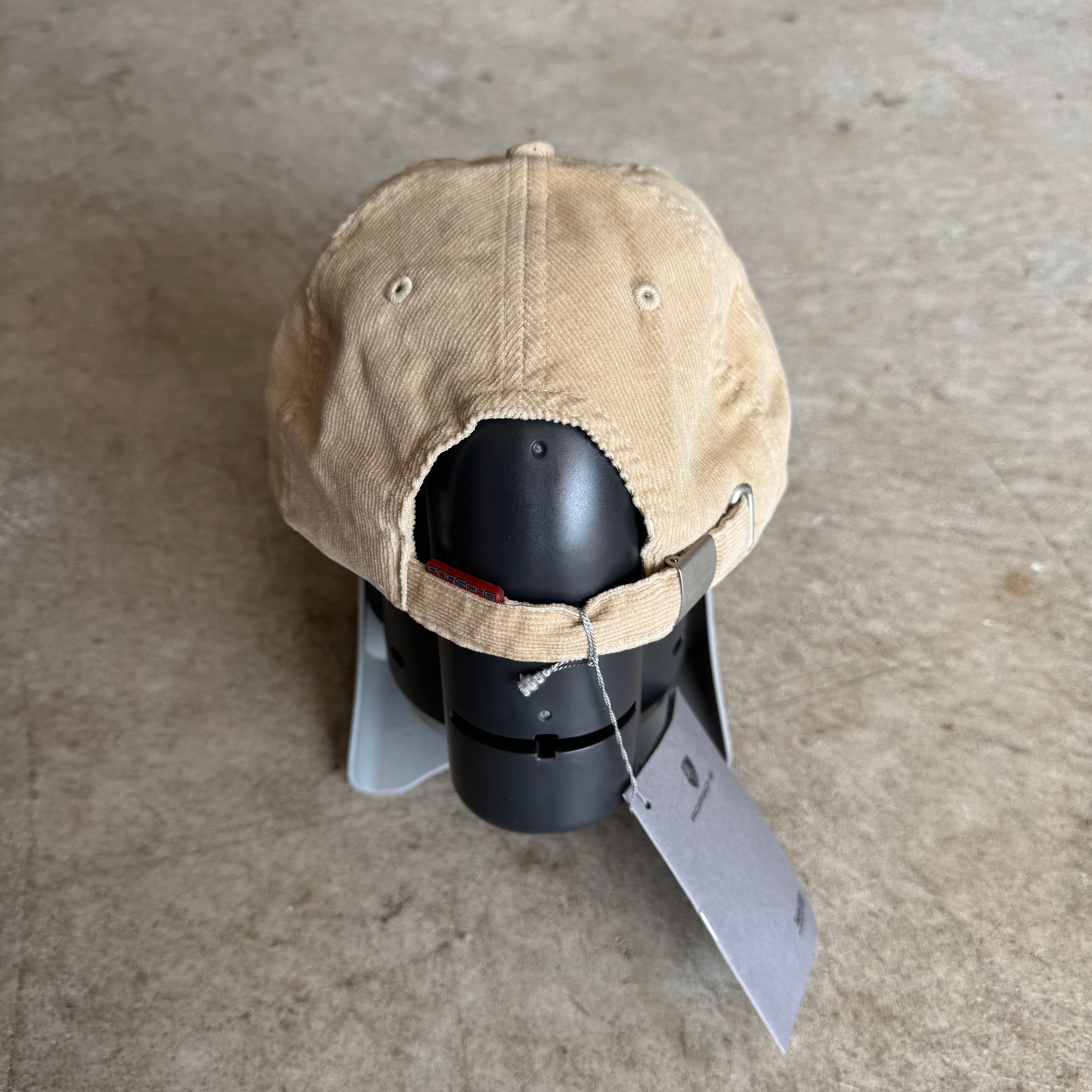 2000s Porsche Selection Brown Corduroy Strapback Hat