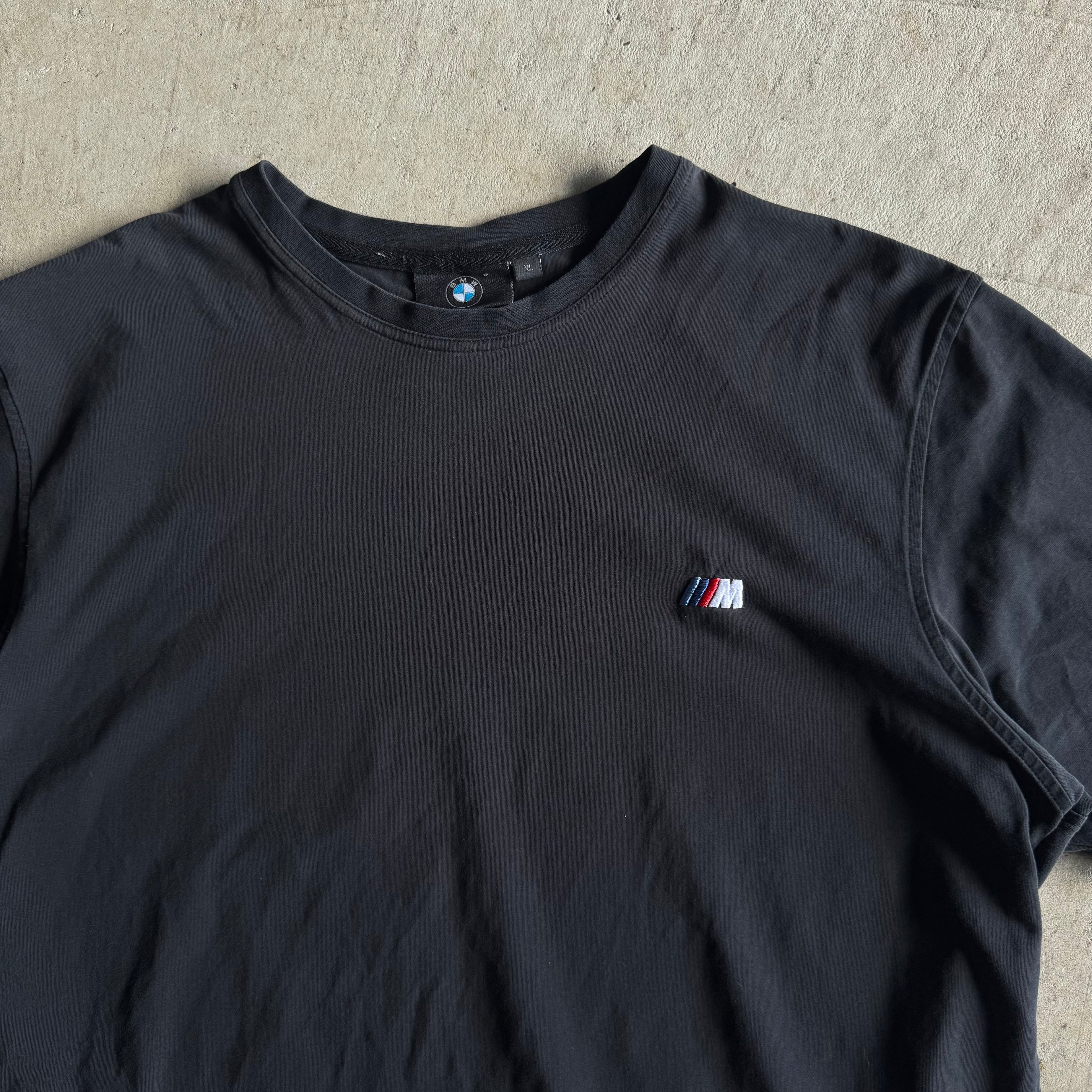 2000s BMW Lifestyle M Power Embroidered Black T Shirt (XL)