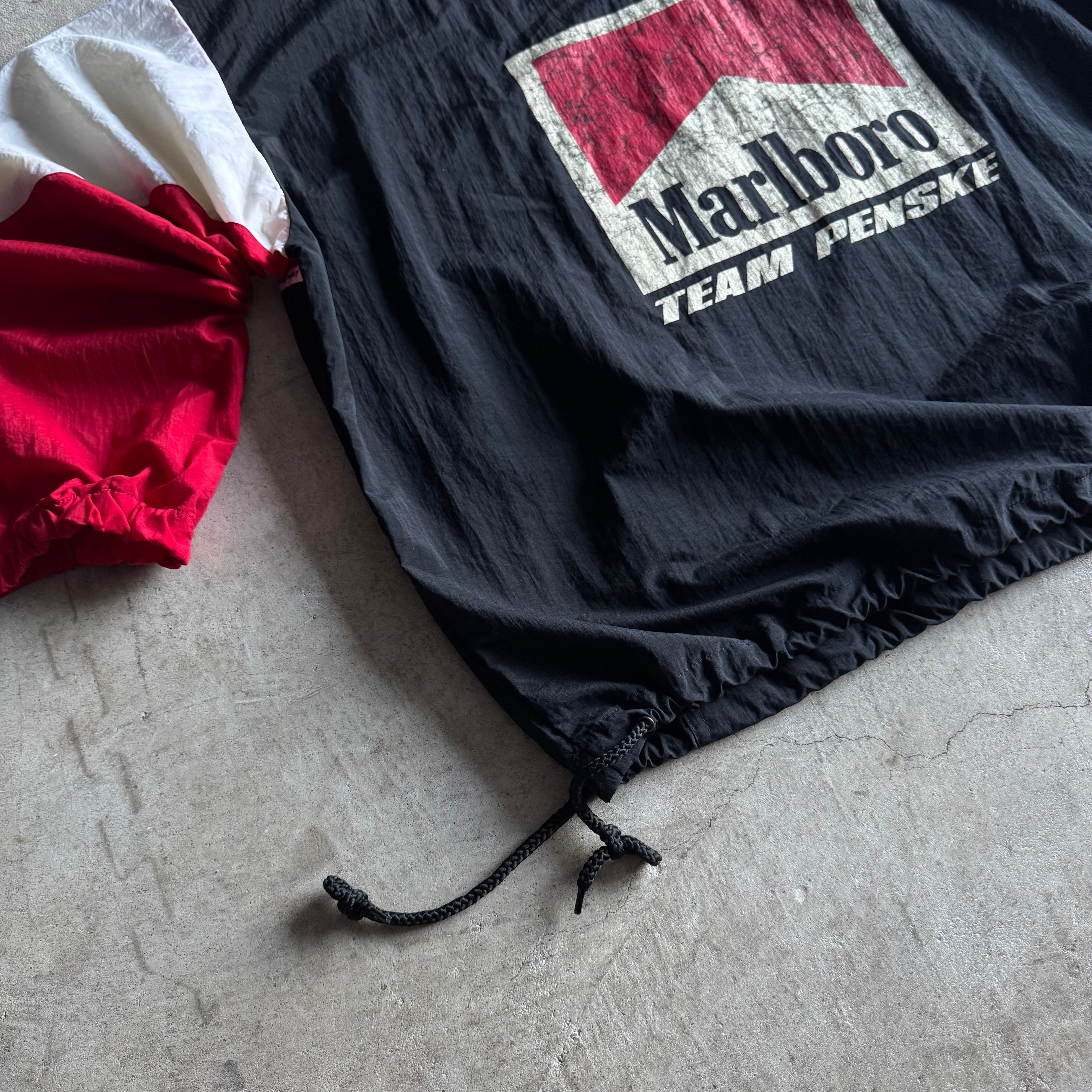 Vintage 90s Marlboro Team Penske Indy Racing Anorak Jacket Size XL