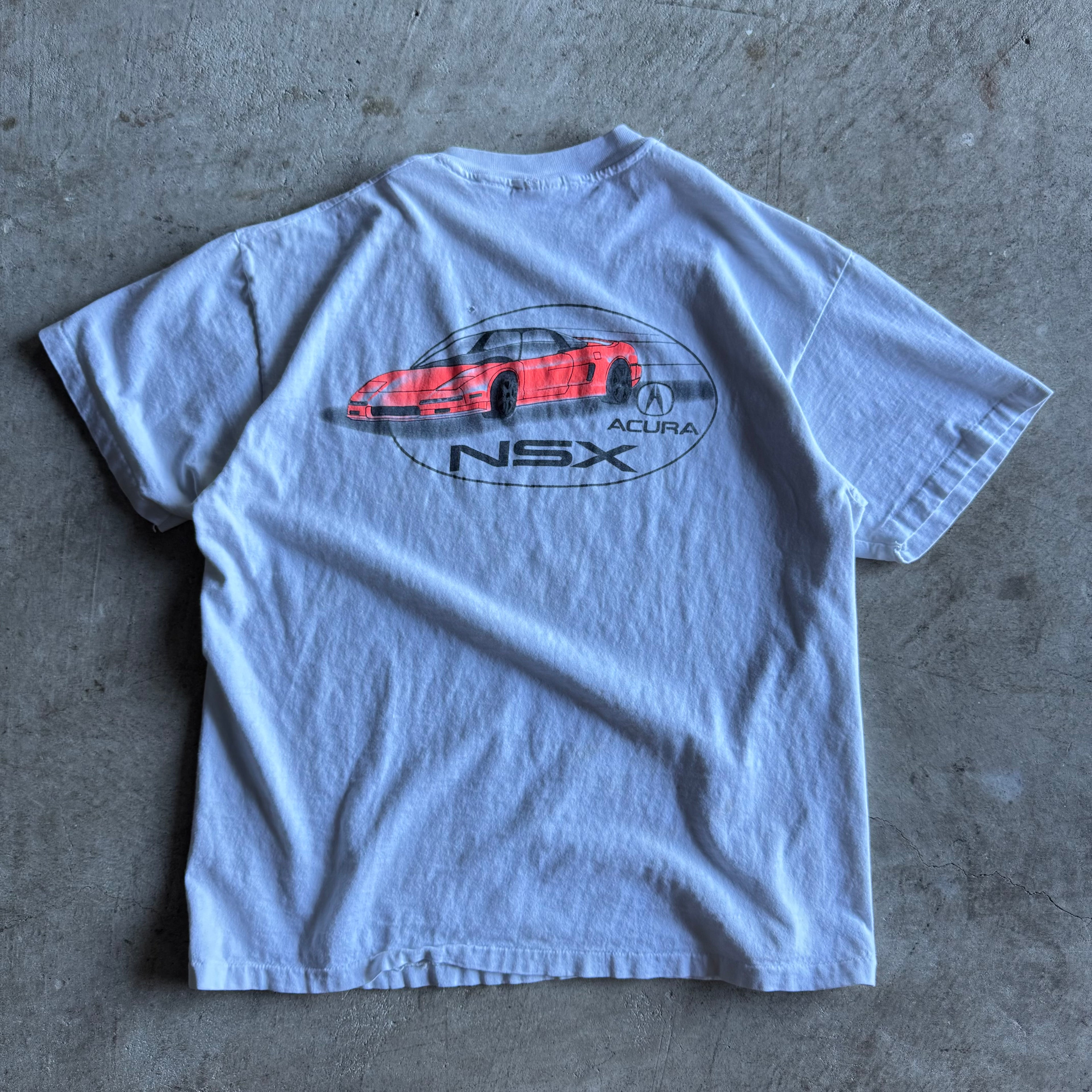 90s Acura NSX White Distressed T Shirt (L)
