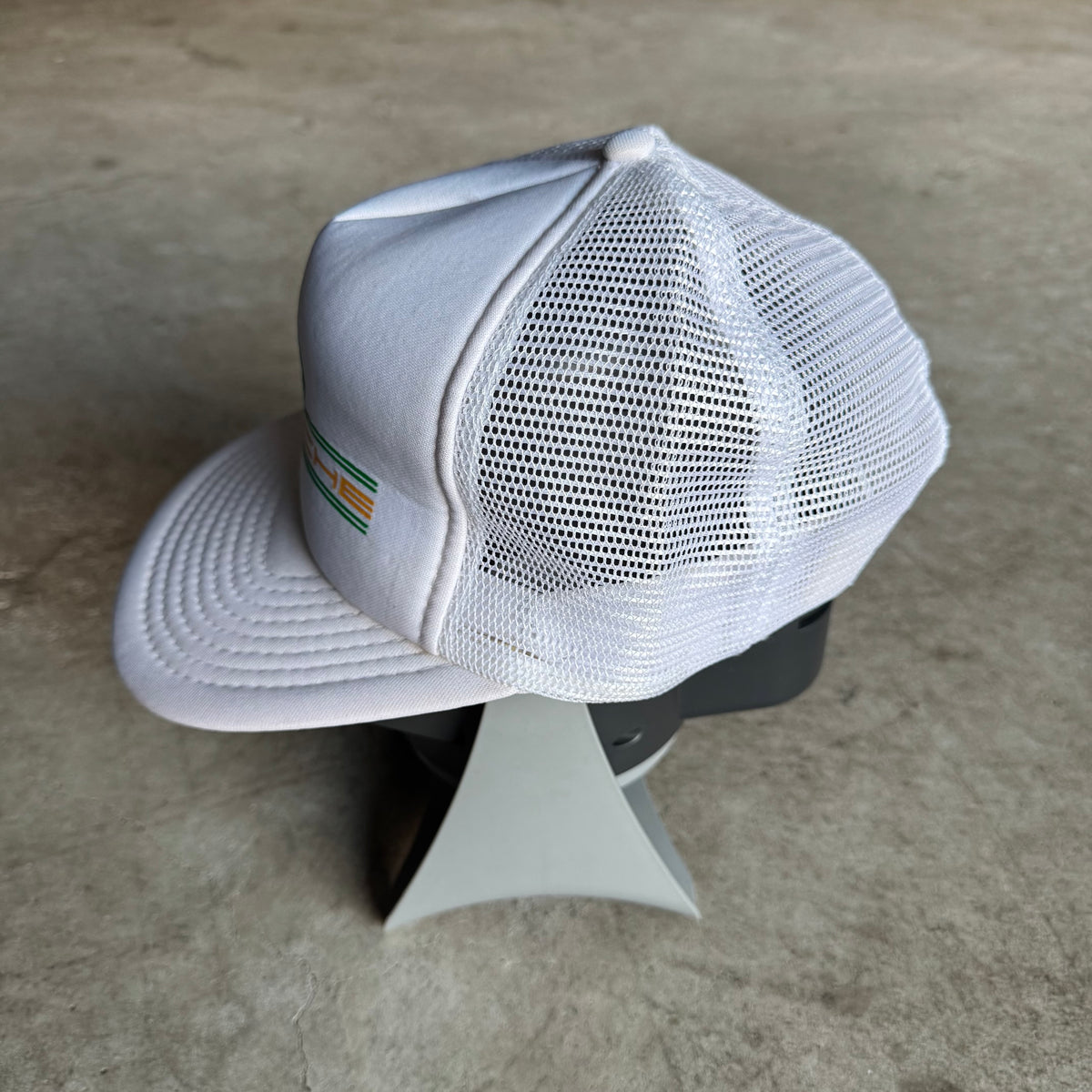 90s Porsche Quaker State White Mesh Trucker Hat
