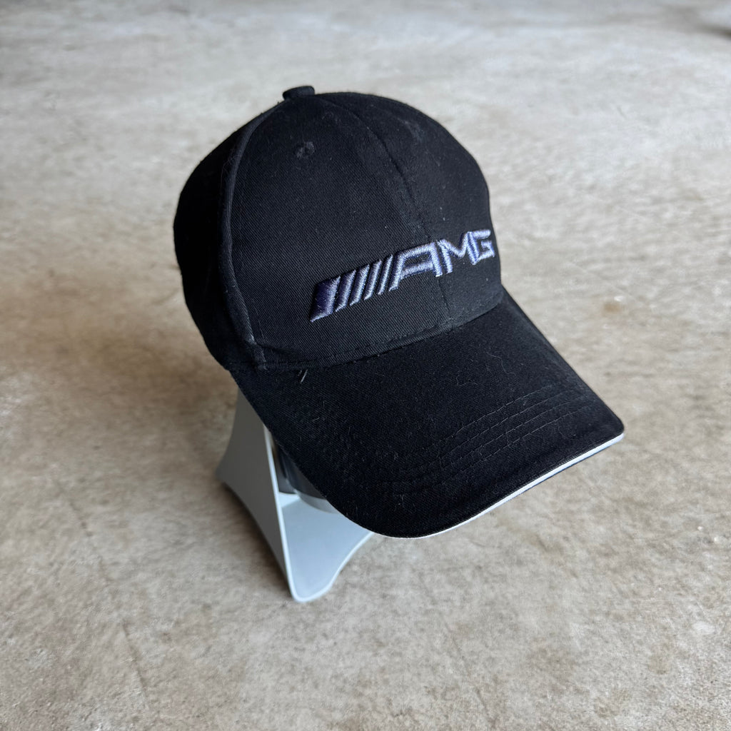 90s Mercedes-Benz AMG Black Adjustable Strapback Hat
