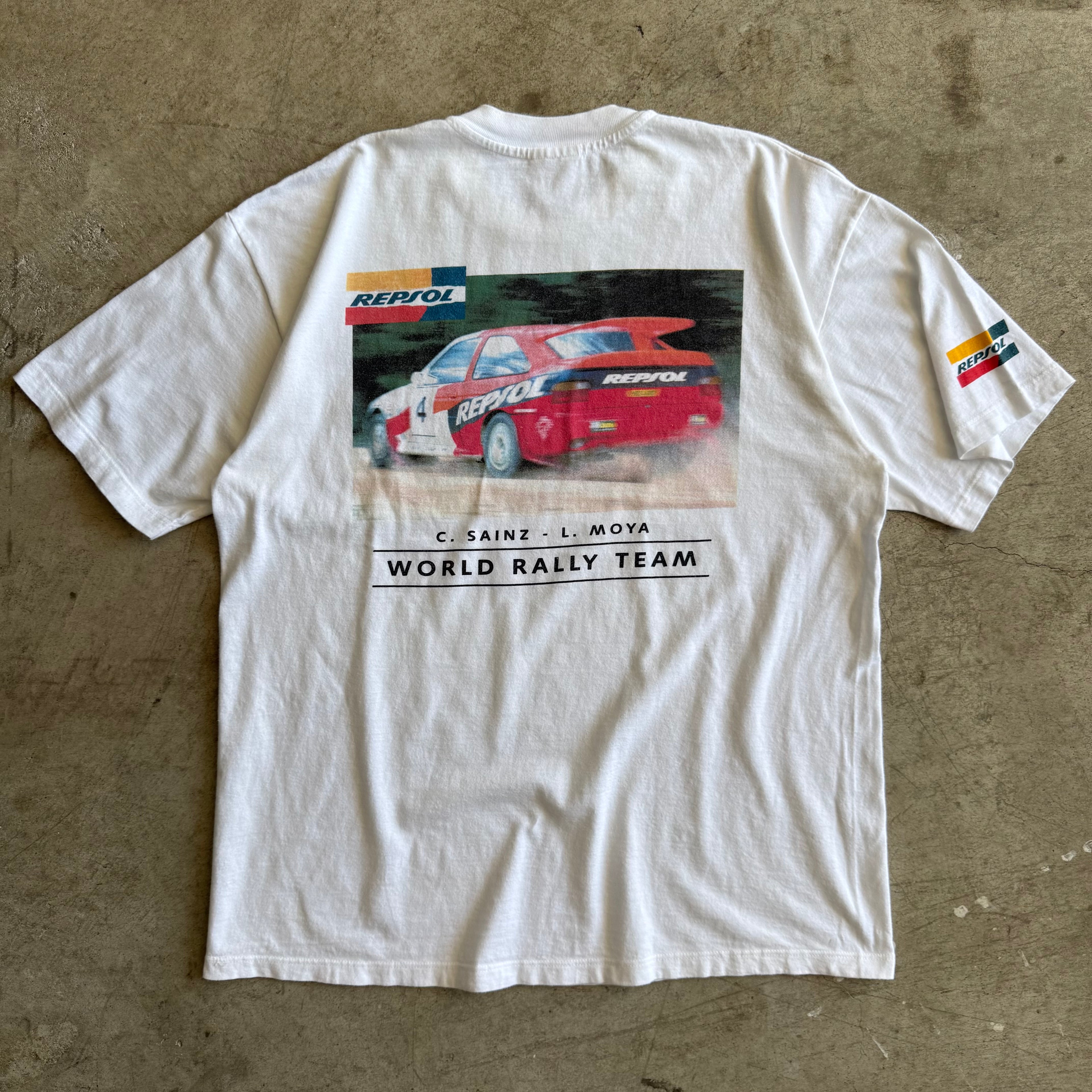 90s Ford Repsol Carlos Sainz Sr. Rally Team Shirt (XL)