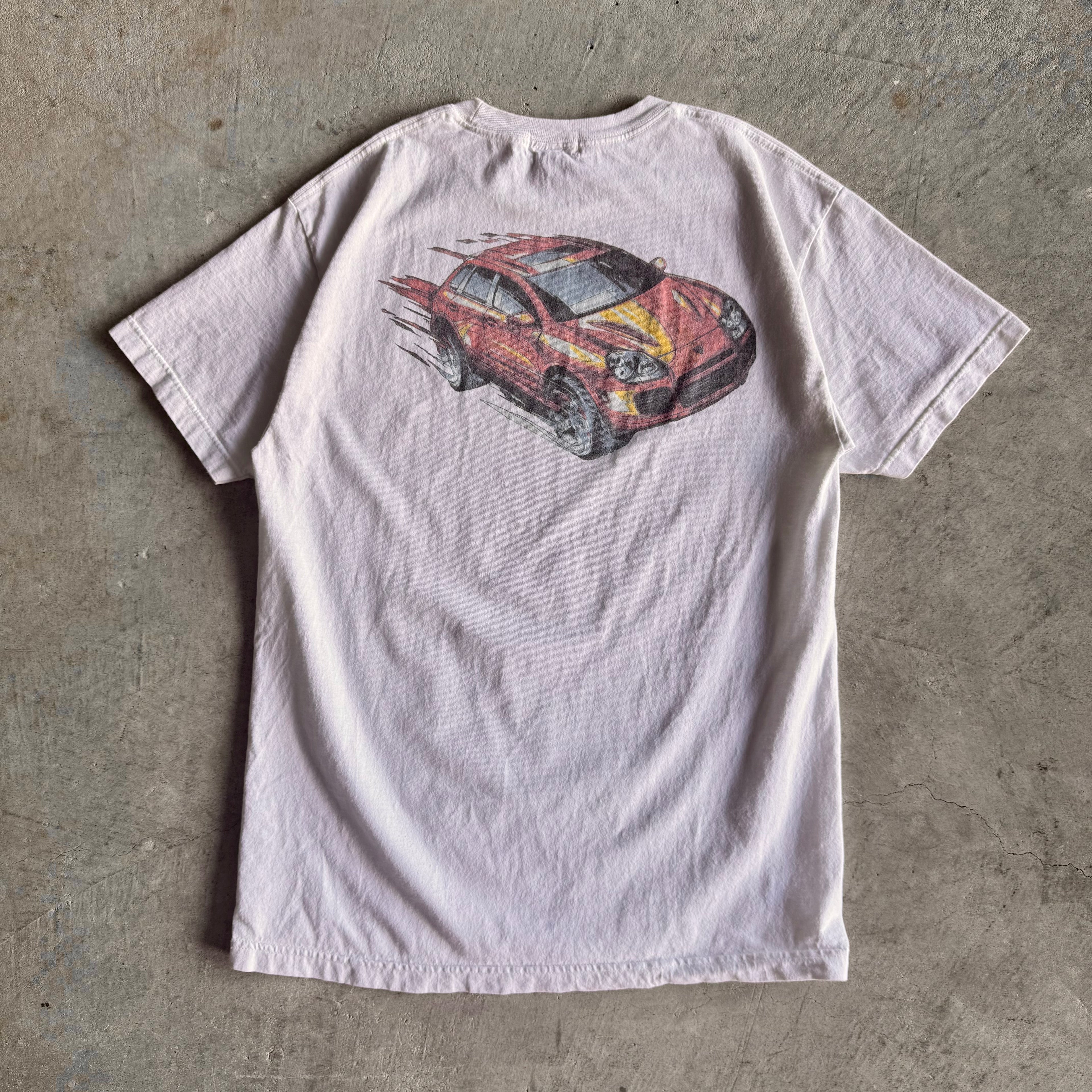 2000s Porsche Cayenne Faded White T Shirt (L)