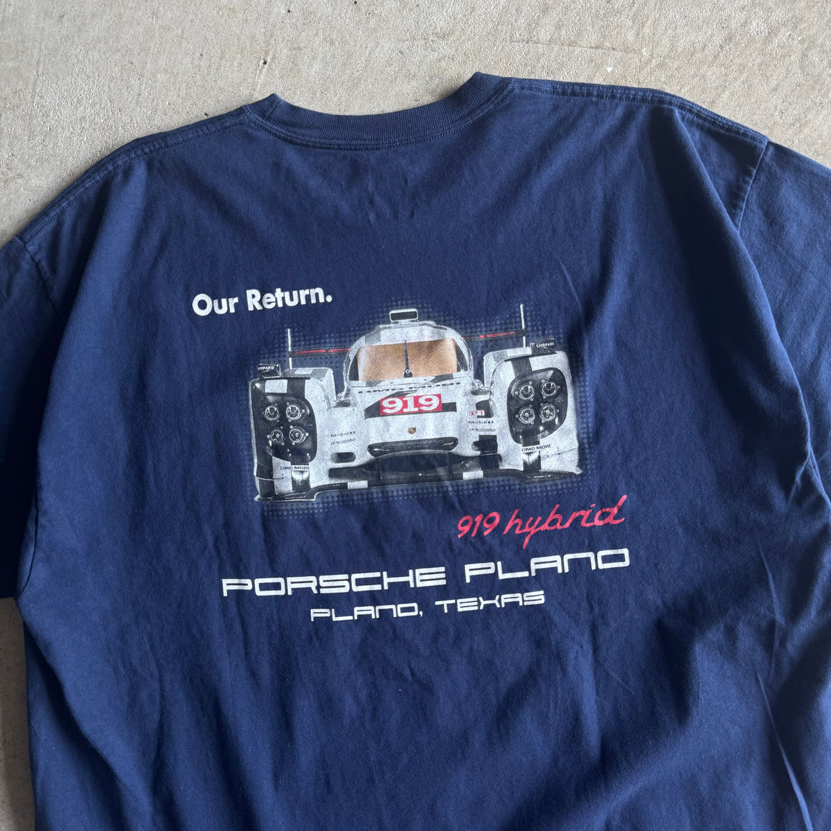 2010s Porsche Plano Texas 919 Hybrid Navy T Shirt (XXL)