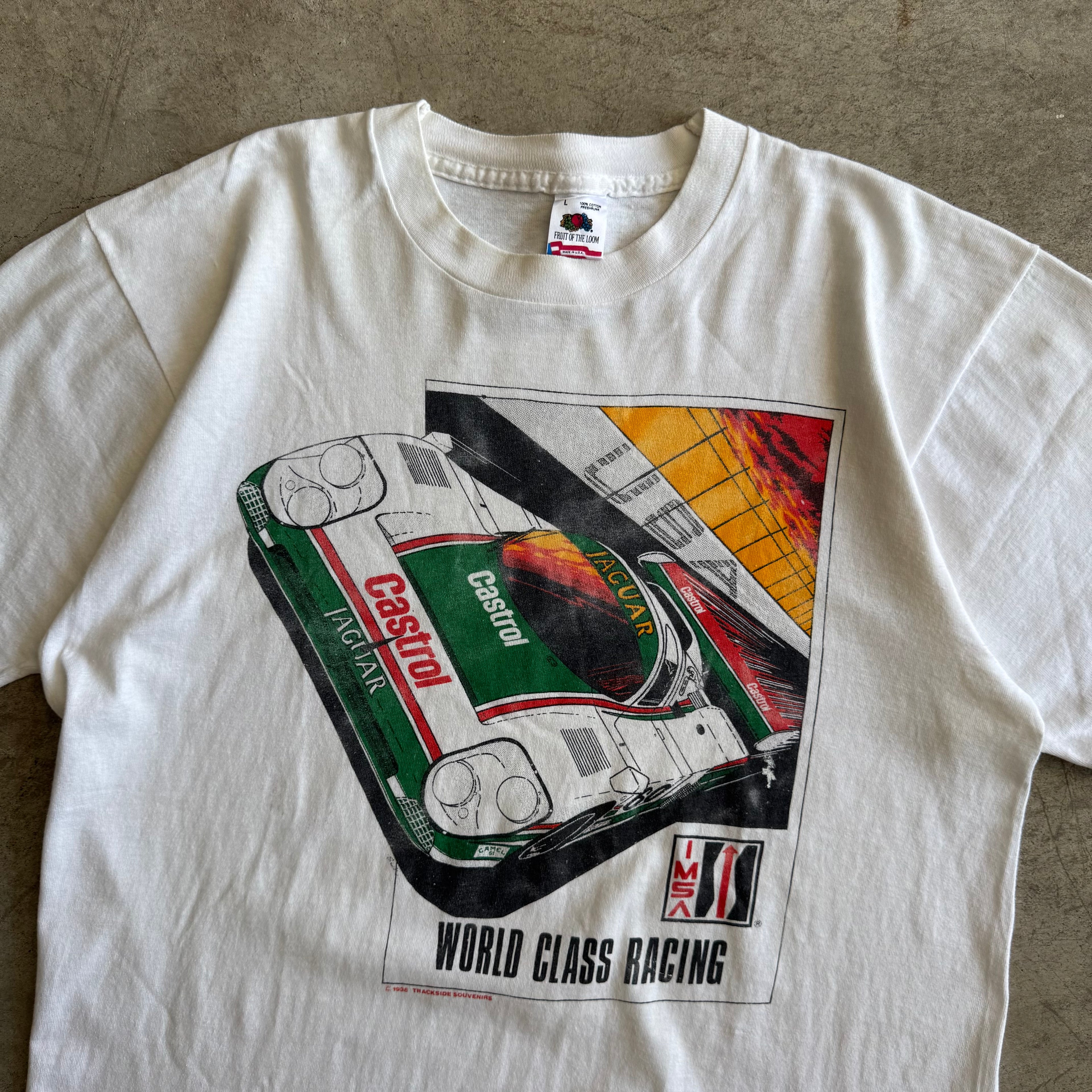 1988 Jaguar XJR-10 IMSA Racing White T Shirt (L)