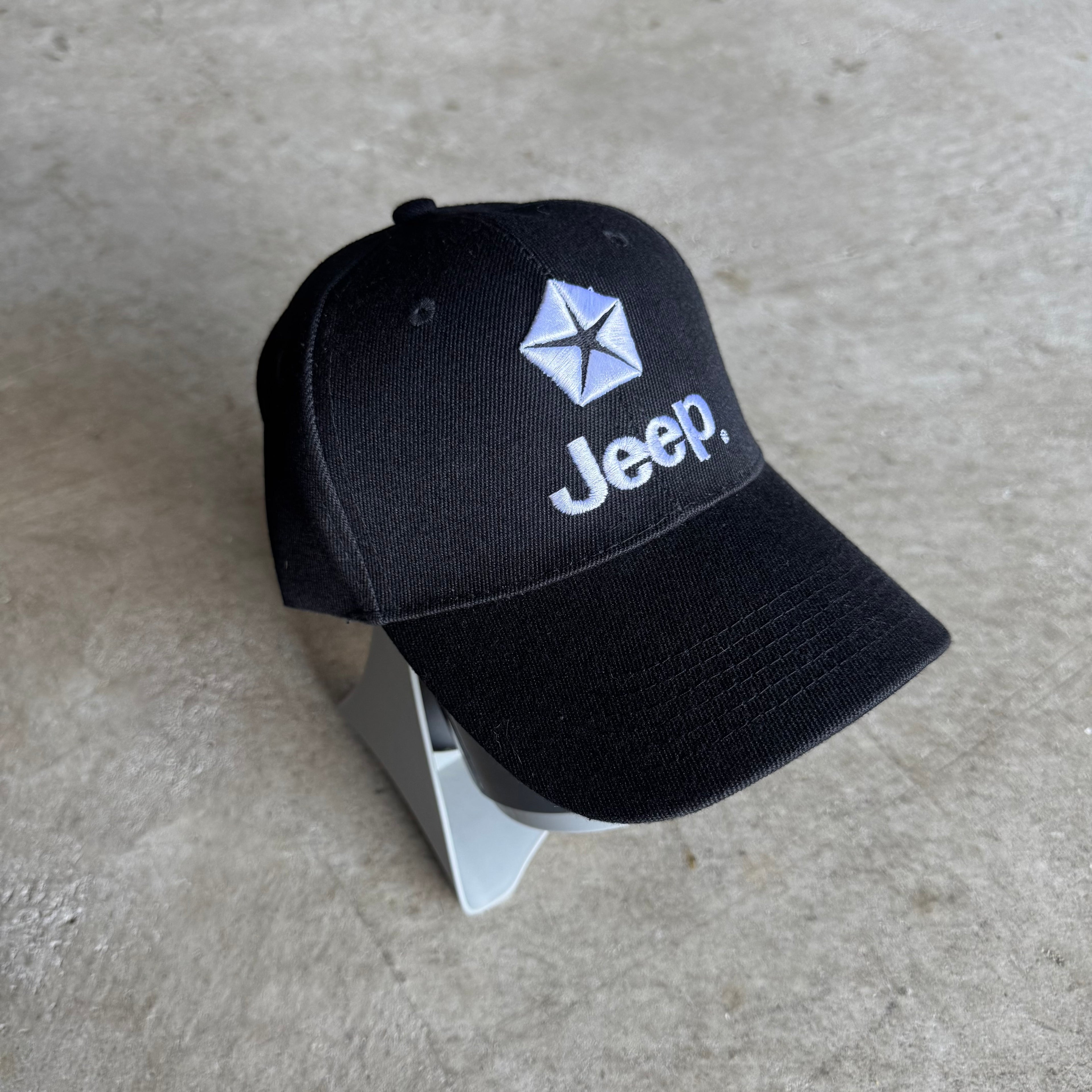 90s Jeep Embroidered Black Cap Hat