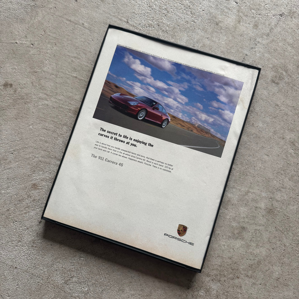 2003 Porsche Secret to Life 911 Carrera 4S Framed Advertisement