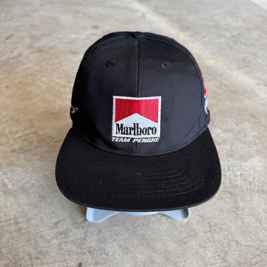 90s Marlboro Racing Team Penske Black Snapback Hat