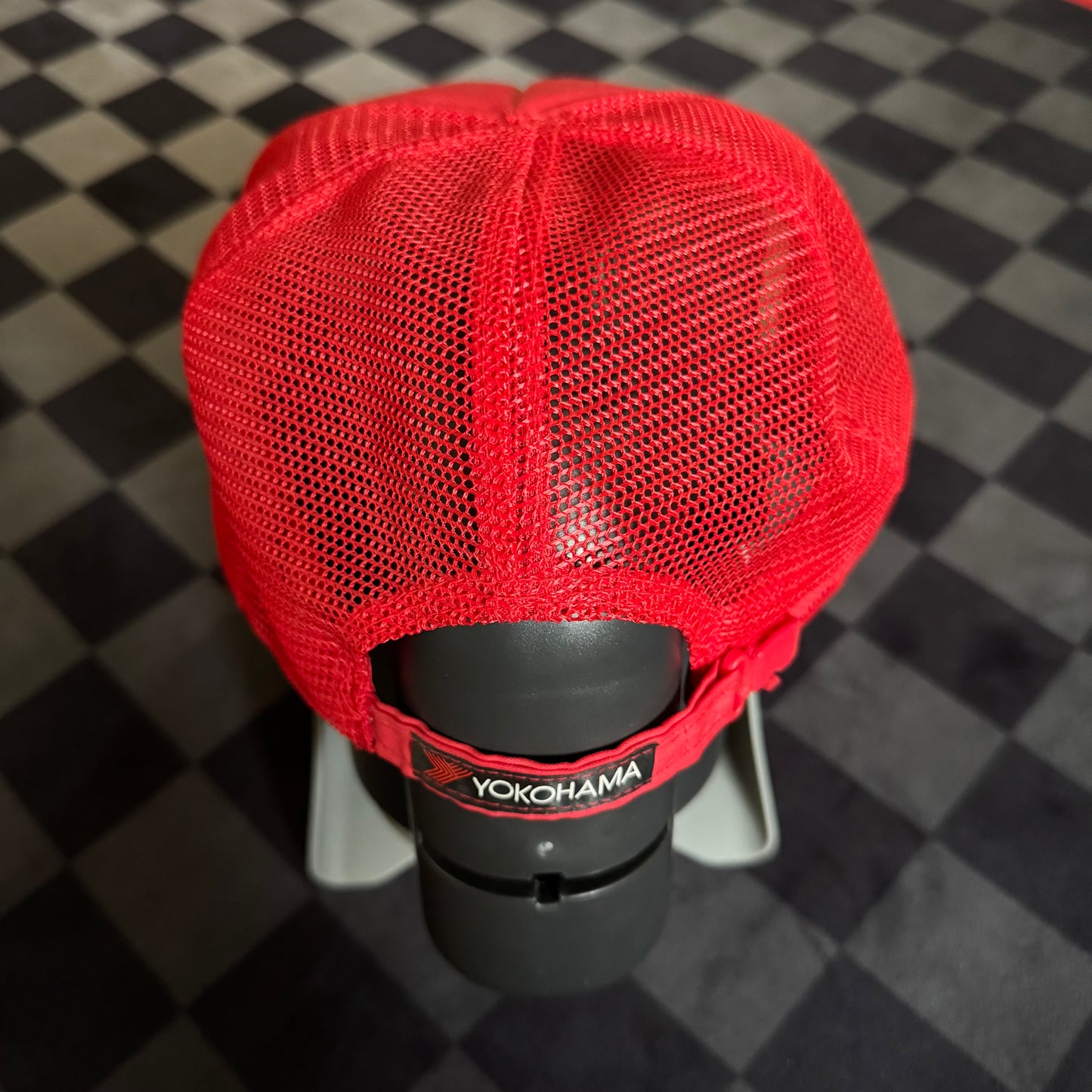 Vintage Yokohama Tires Red Trucker Hat