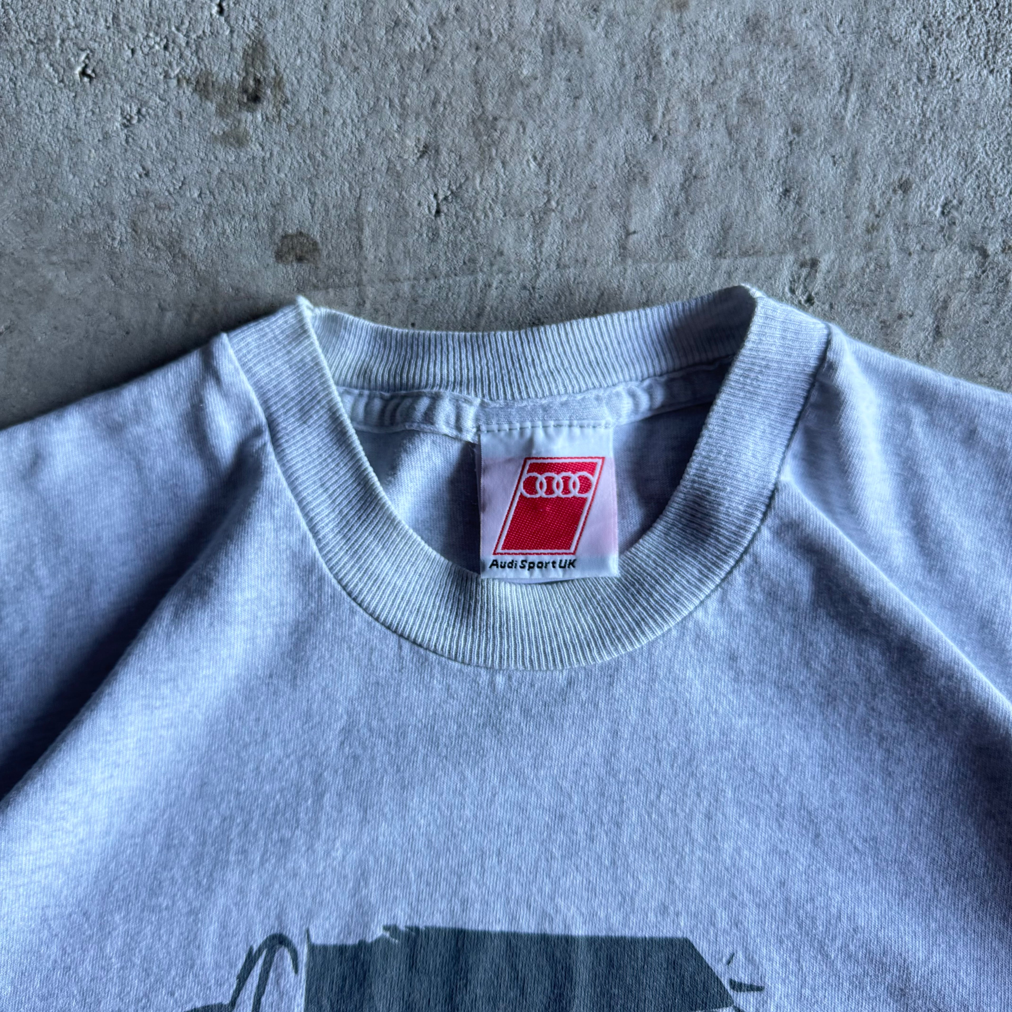 Vintage 90s 1997 Audi A4 Super Touring BTCC Grey T Shirt Size Medium