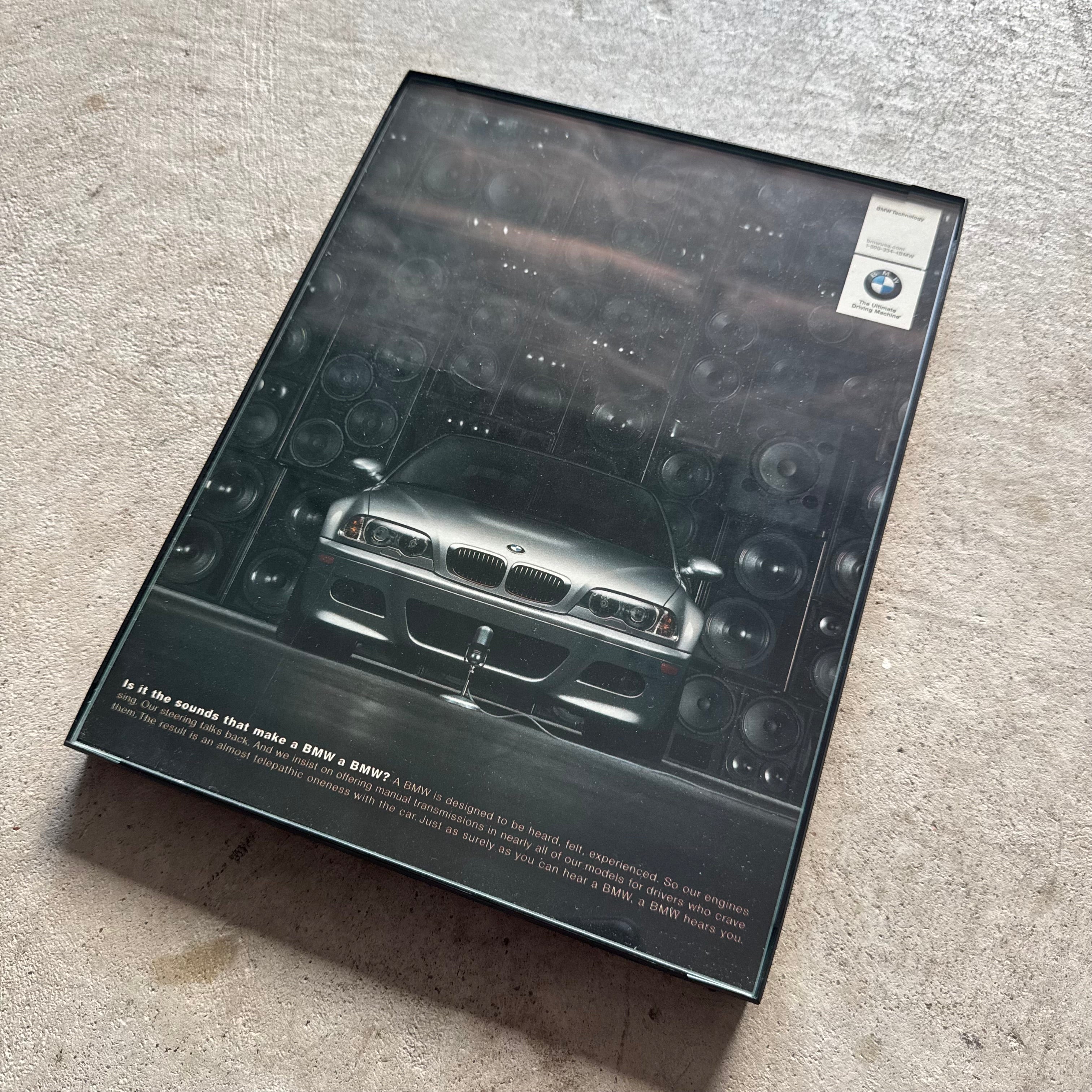 2000s BMW M3 E46 Stereo Framed Advertisement