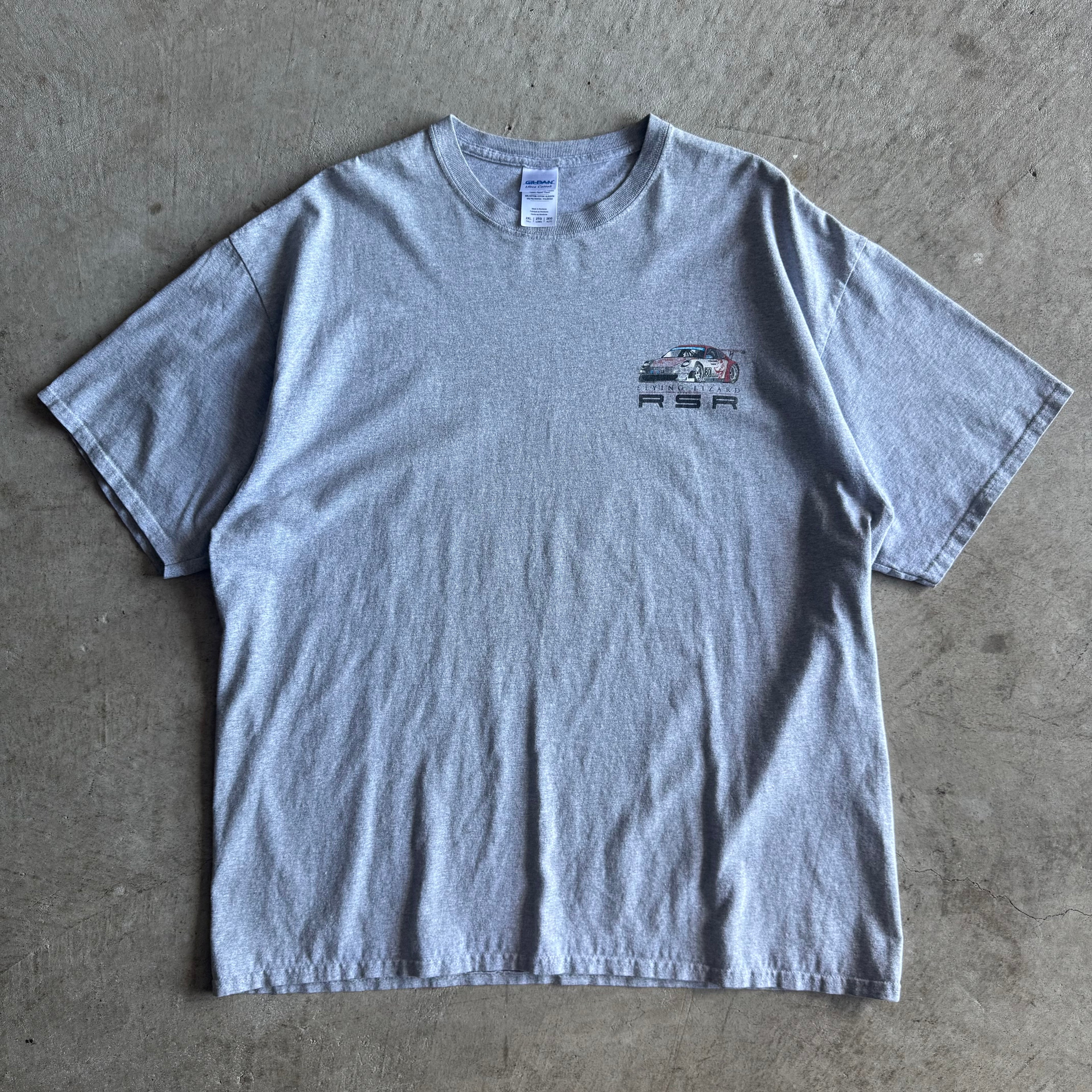 2000s Porsche Flying Lizard RSR Grey T Shirt (XXL)