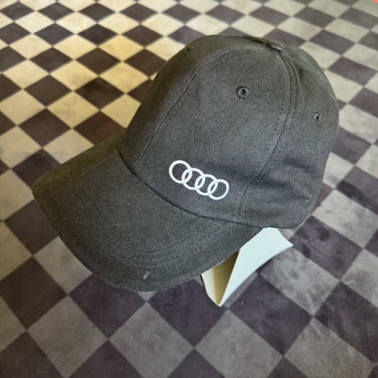 Audi Motorsports Black White Hat Cap