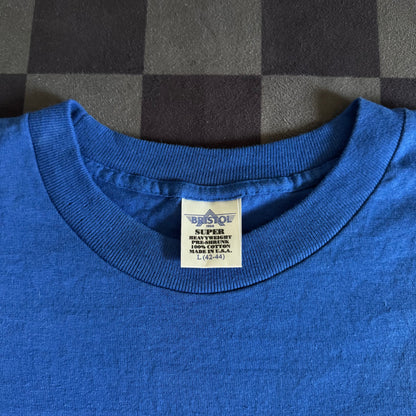 Vintage 90s Subaru 555 Rally Racing Blue T Shirt Size Large