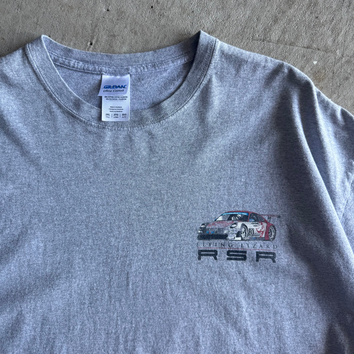 2000s Porsche Flying Lizard RSR Grey T Shirt (XXL)