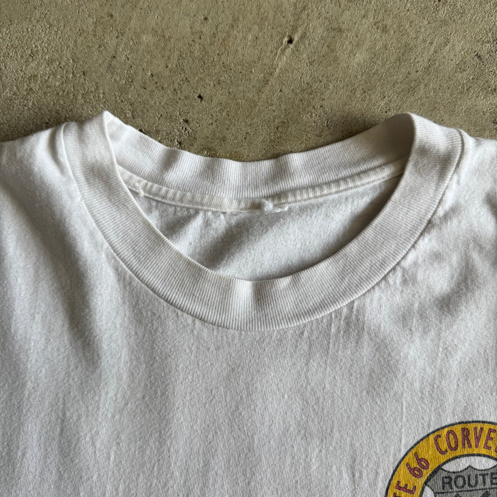 1998 Inaugural Route 66 Corvette Show White T Shirt (L)