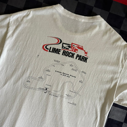 Lime Rock Park Track Layout White T Shirt