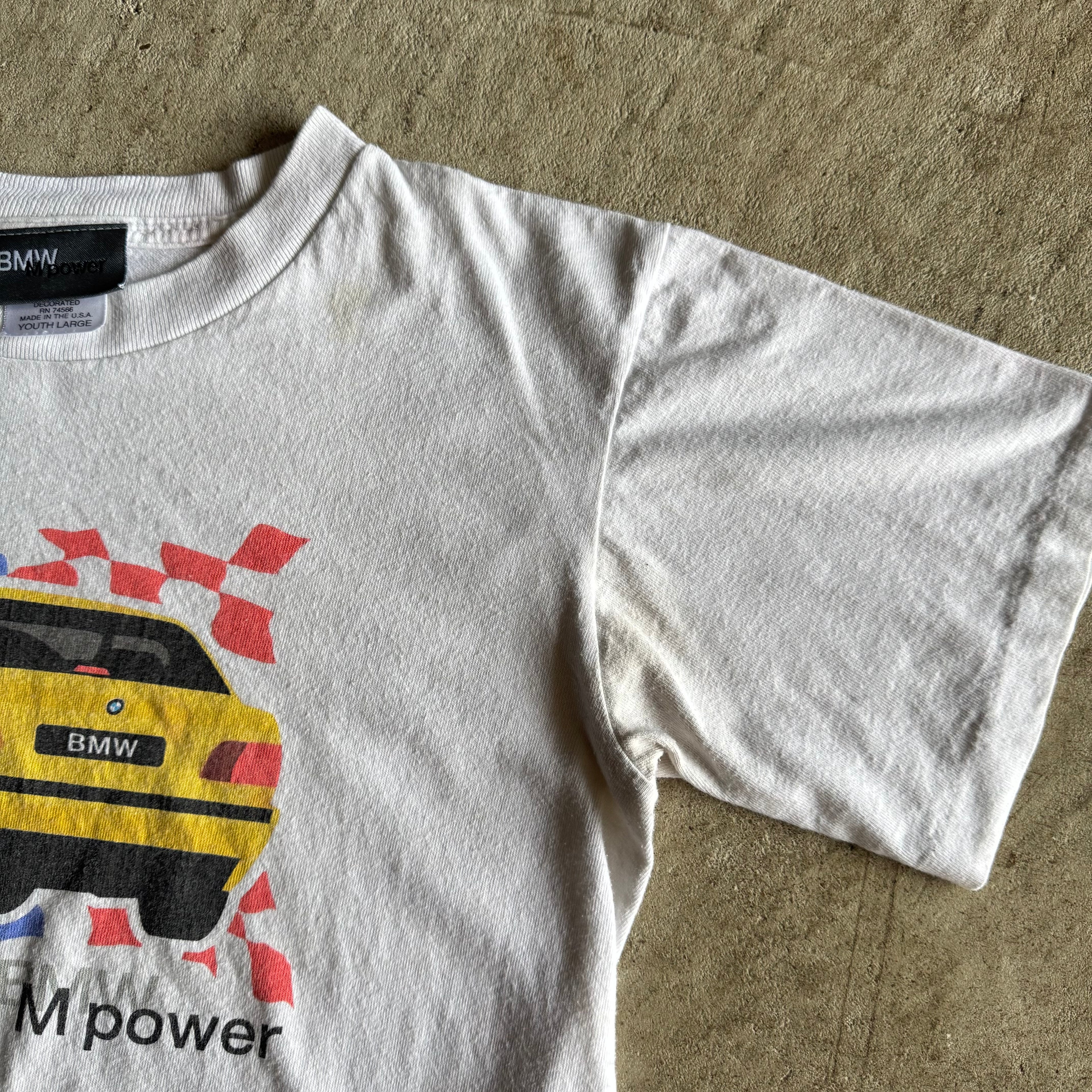 BMW Lifestyle E36 M3 White T Shirt (Youth L)