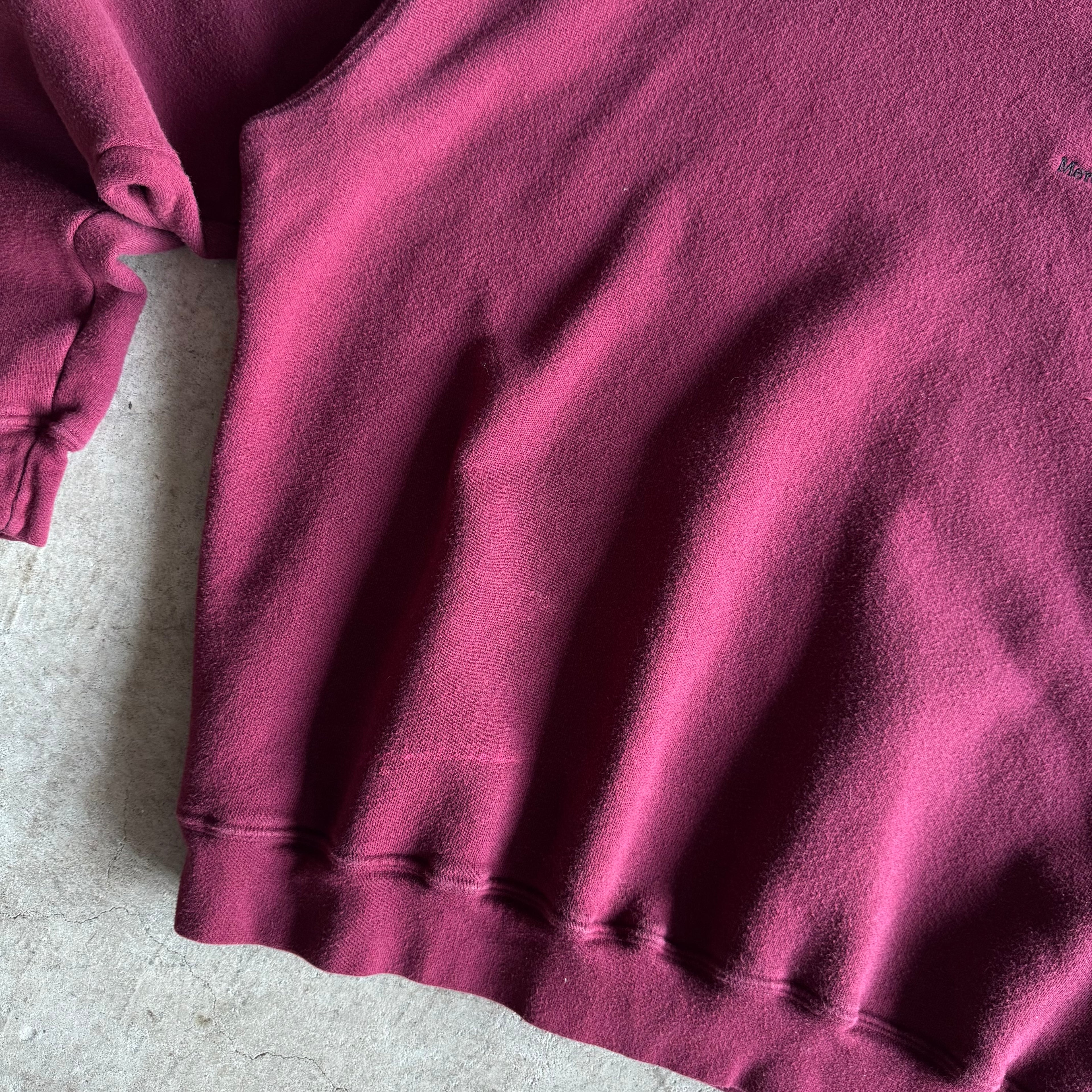 90s Mercedes Benz Burgundy Crewneck Sweater (M)