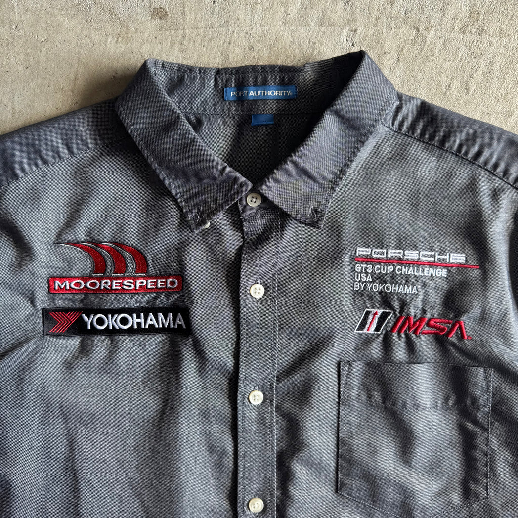 Porsche Yokohama GT3 Cup Racing Grey Button Up Shirt (XL)