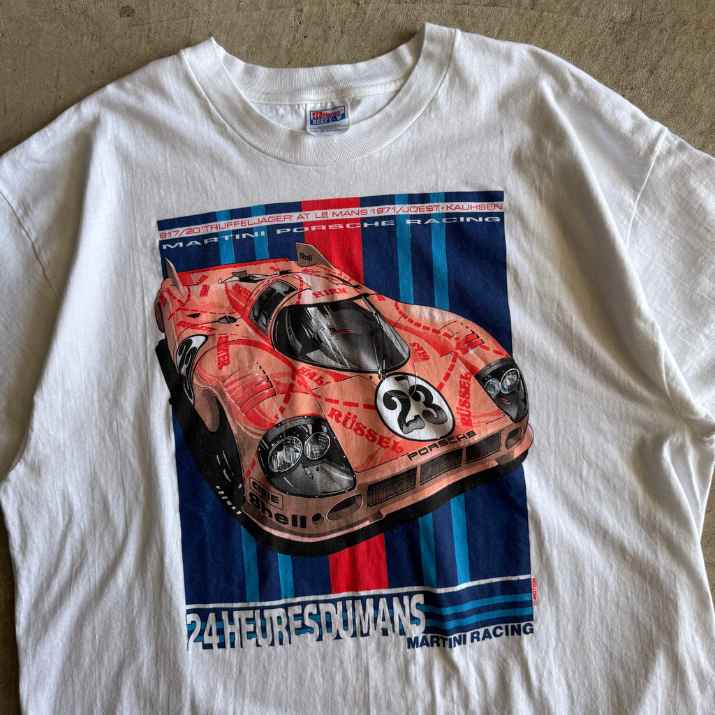 90s Porsche Martini 917/20 Pink Pig White T Shirt (XXL)