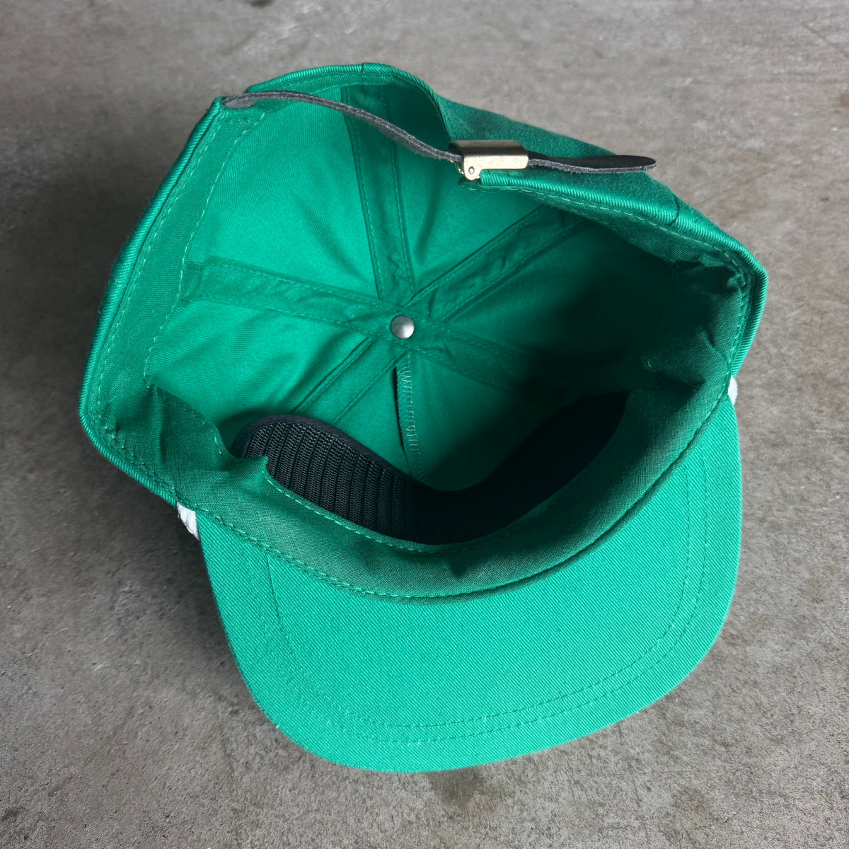 80s Porsche Quaker State Green Adjustable Strapback Hat