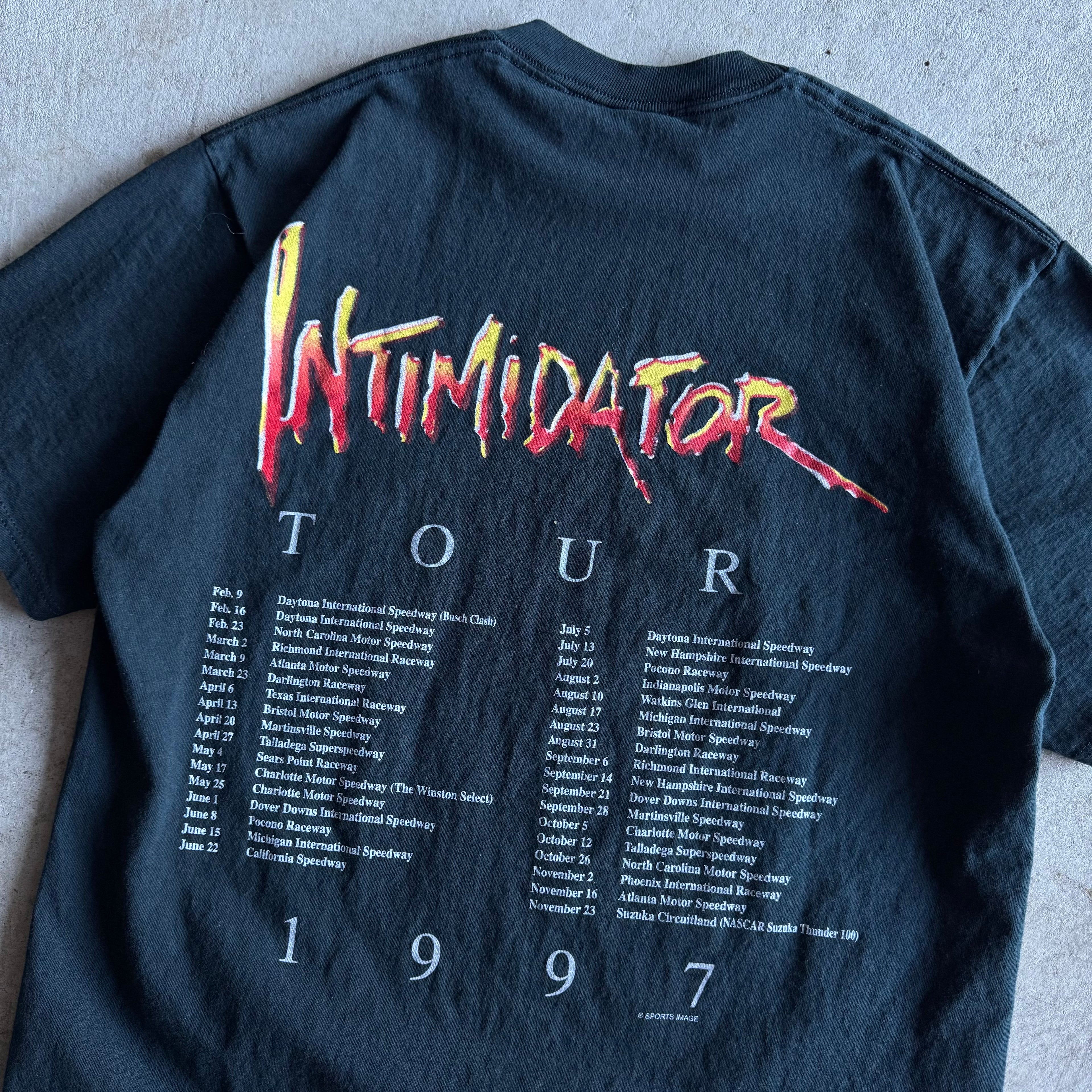 1997 Dale Earnhardt Intimidator Tour T Shirt (L)