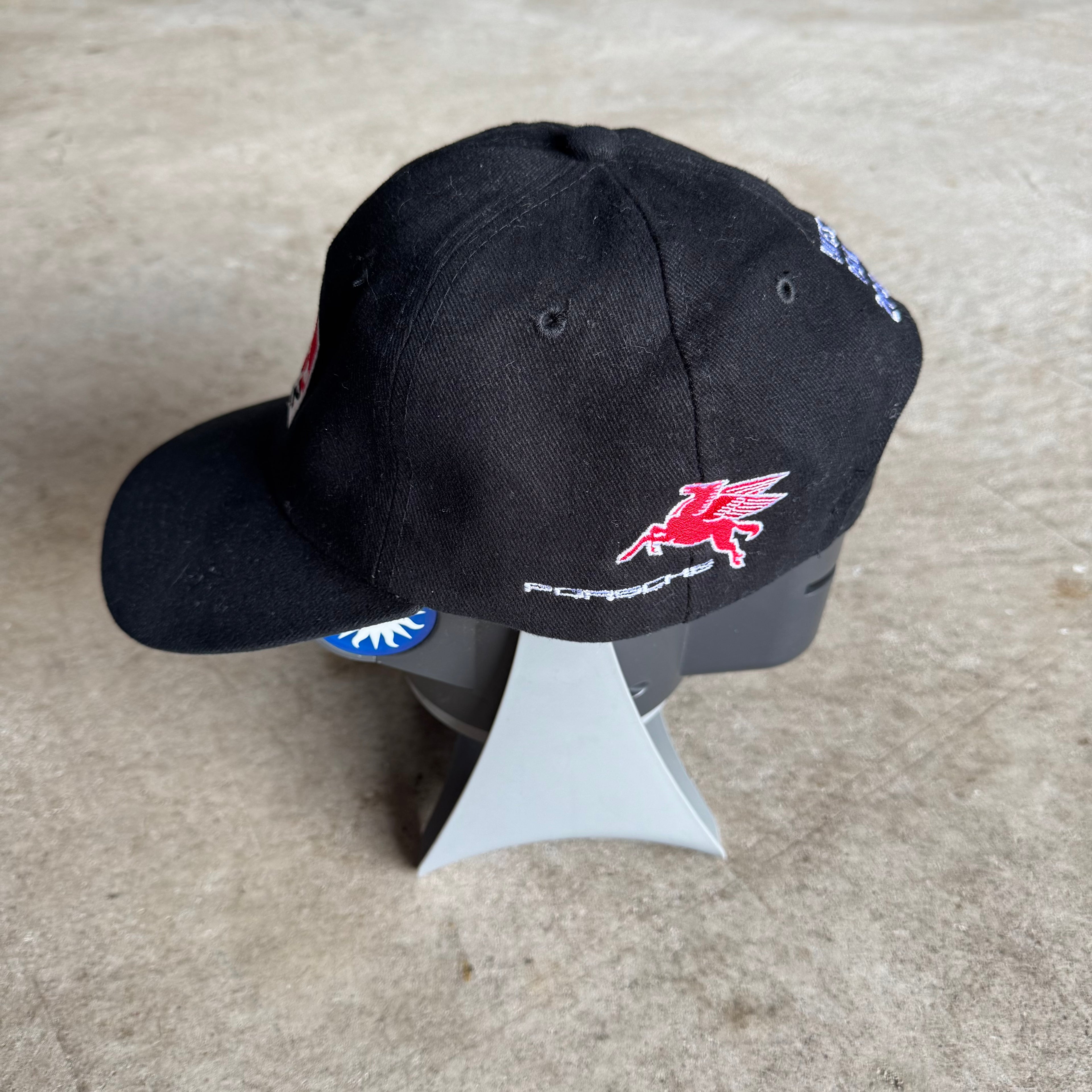 2002 Porsche GT2 Pikes Peak Mobil 1 Black Strapback Hat