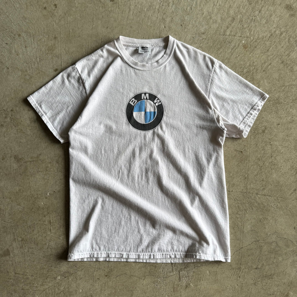 90s BMW Lifestyle Roundel White T Shirt (L)