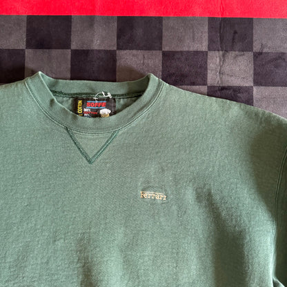 Ferrari Embroidered Green Crewneck Sweater XL