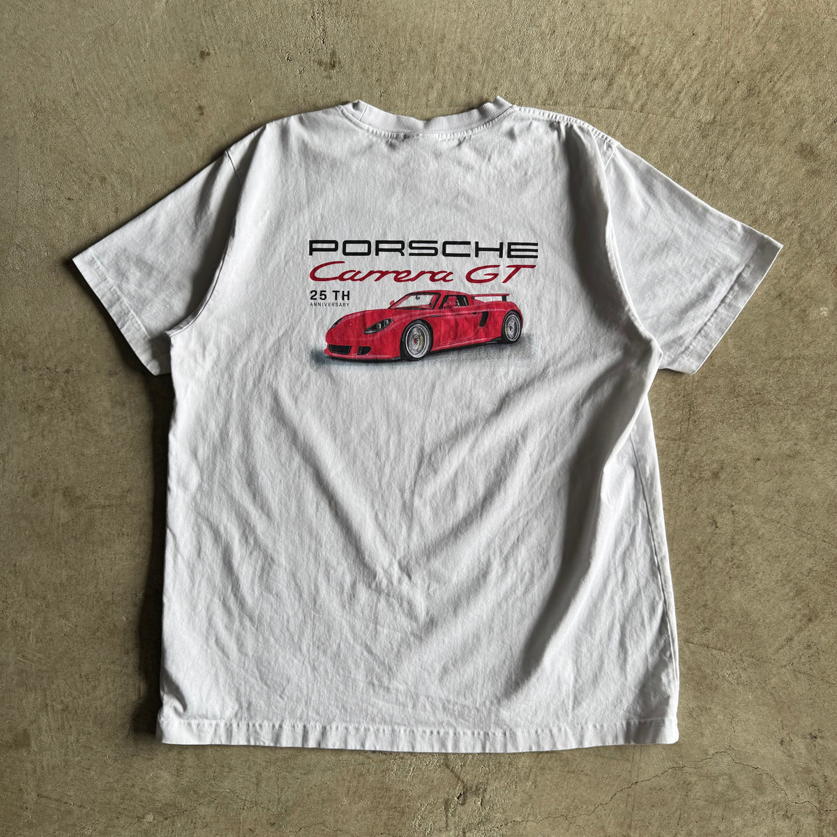 2025 Porsche Carrera GT 25th Anniversary White T Shirt (XL)