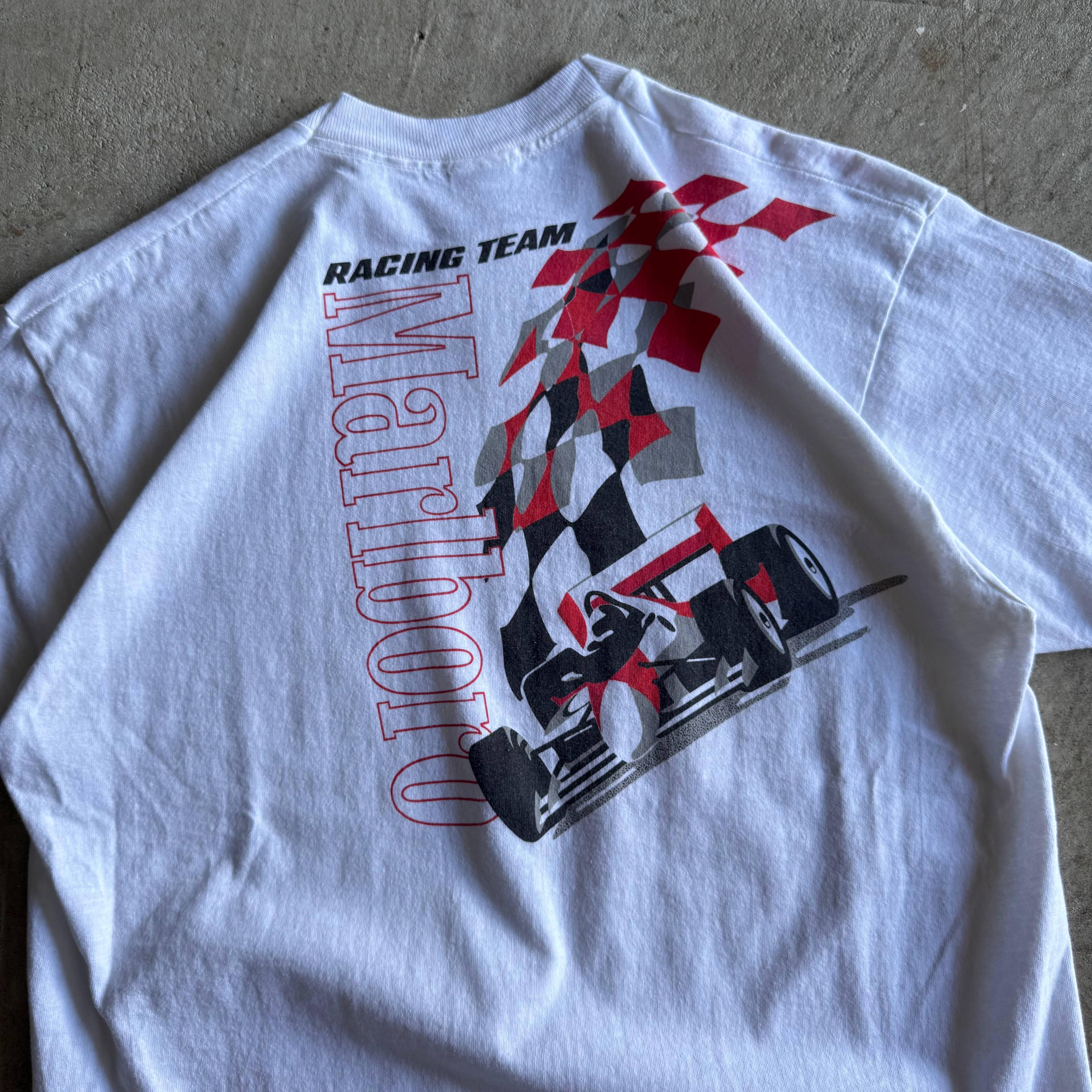 Vintage 90s Marlboro Racing IndyCar CART White T Shirt Size XL