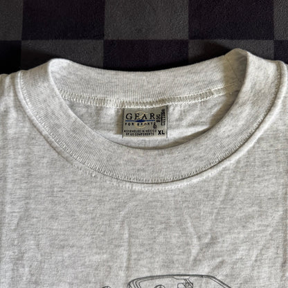 Vintage 90s BMW Z3 Roadster Grey T Shirt Size XL