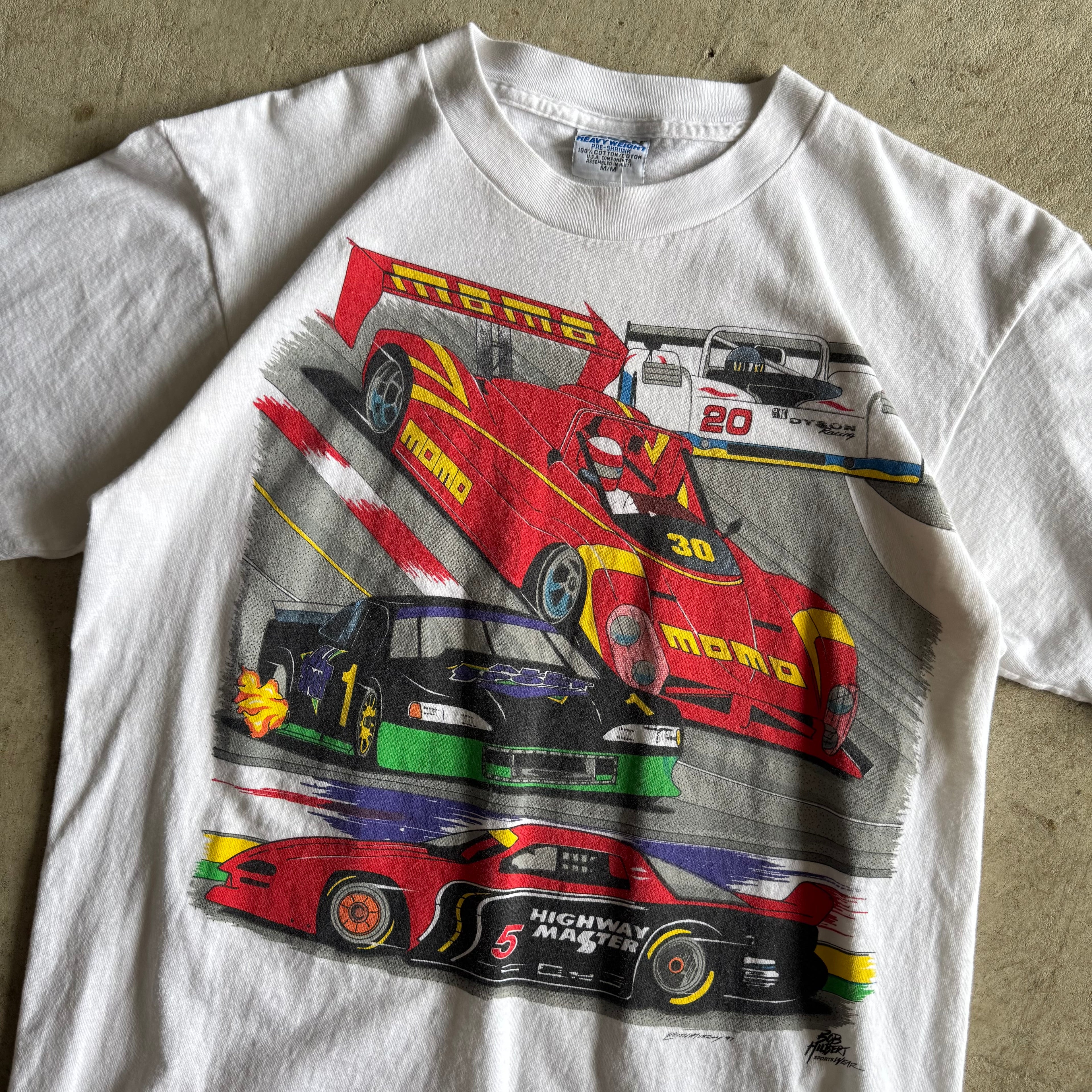 Vintage 90s 1997 Dodge Grand Prix Lime Rock T Shirt Size Medium