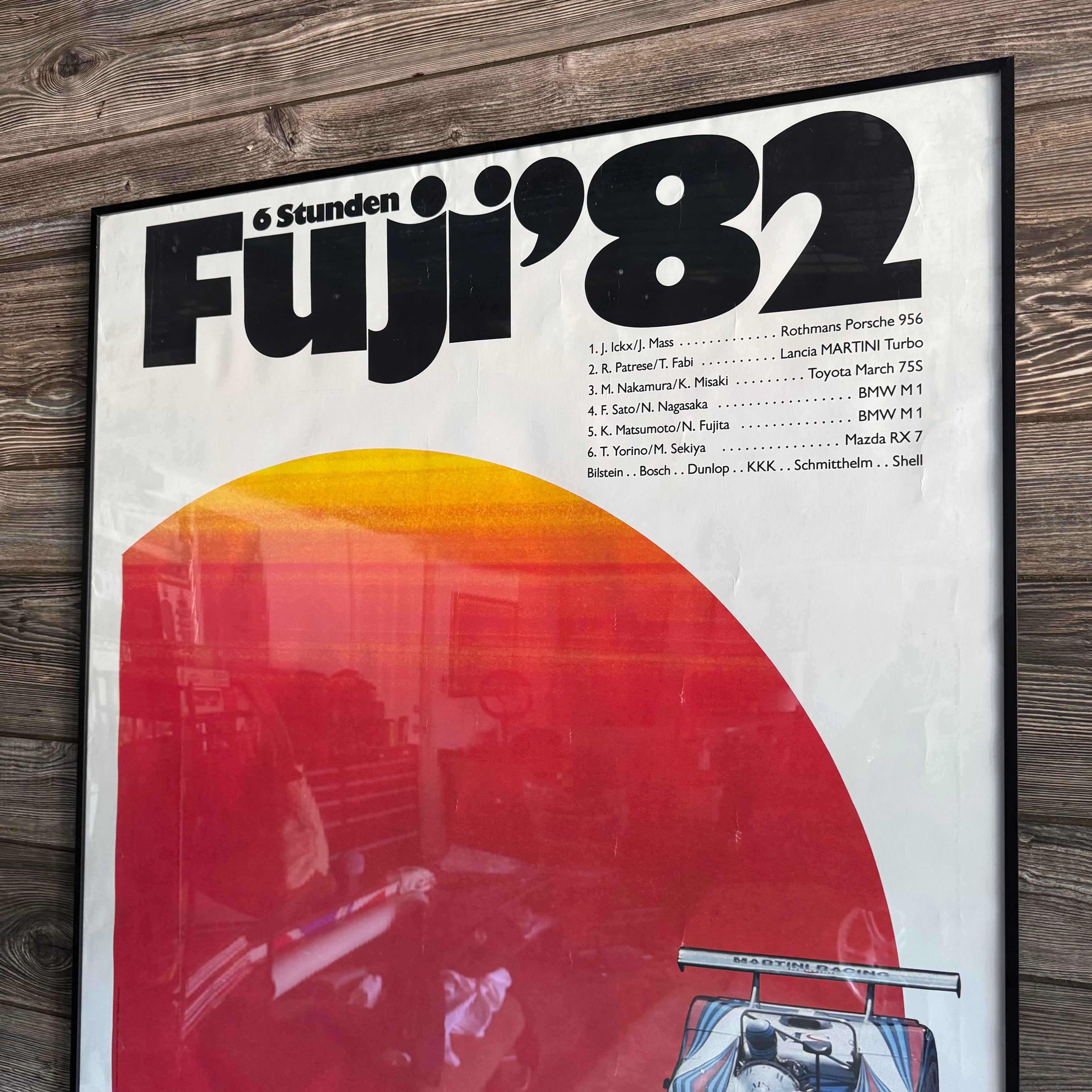 1982 Porsche 956 6 Hours of Fuji Victory Poster