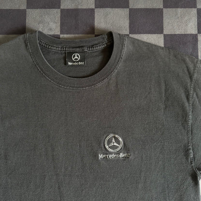 Vintage 90s Mercedes SLR SLS F1 Art Car Black T Shirt Size Large