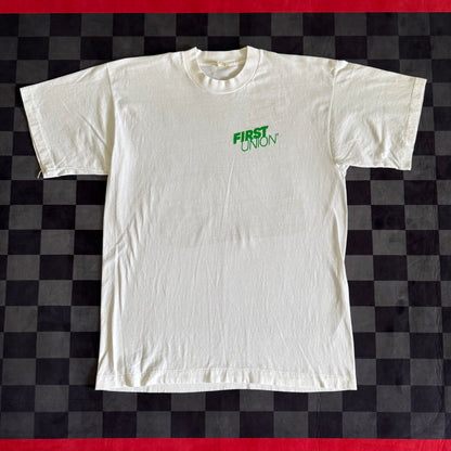 Vintage 90s First Union Porsche 911 White T Shirt Large