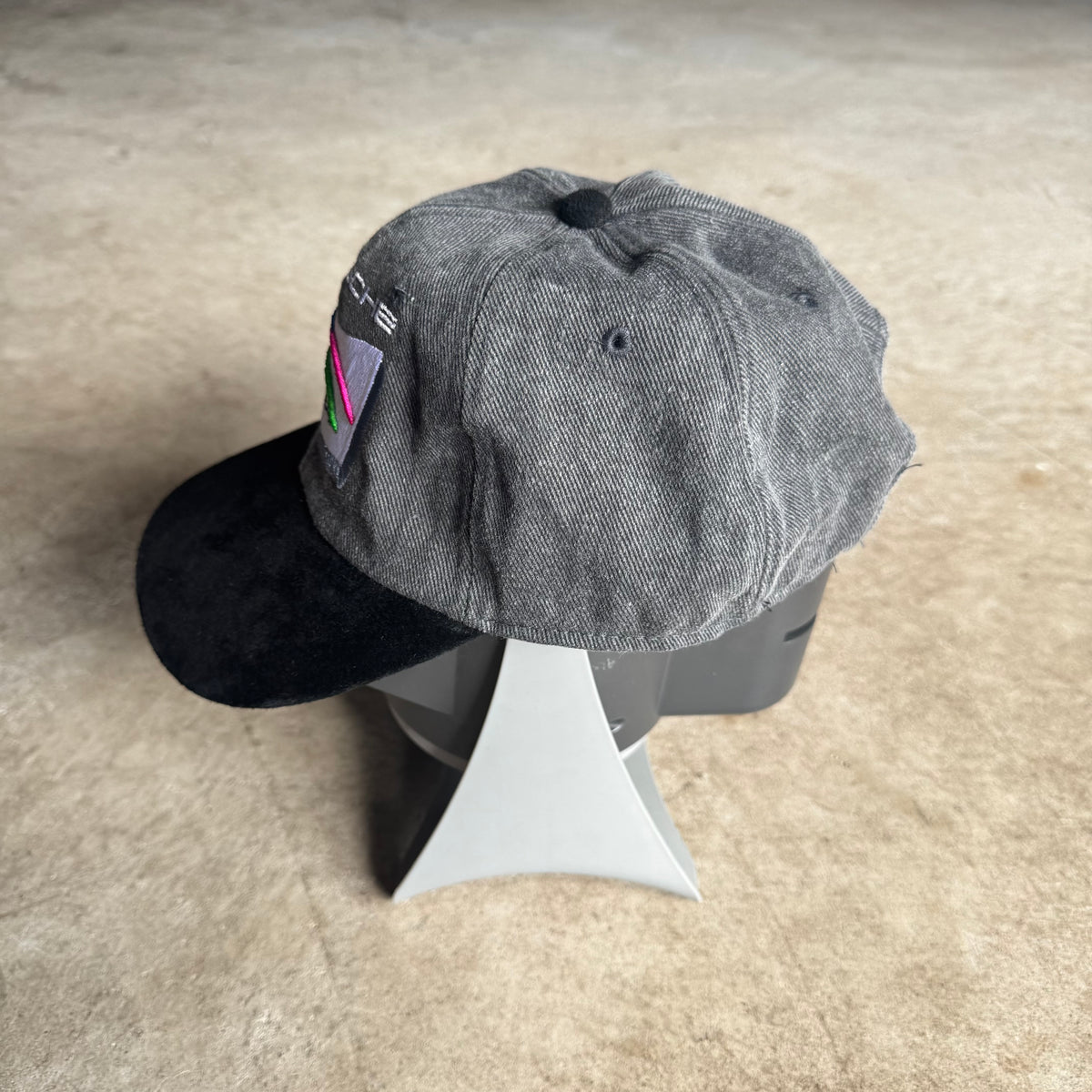 90s Porsche Carrera Cup Grey Adjustable Strapback Hat