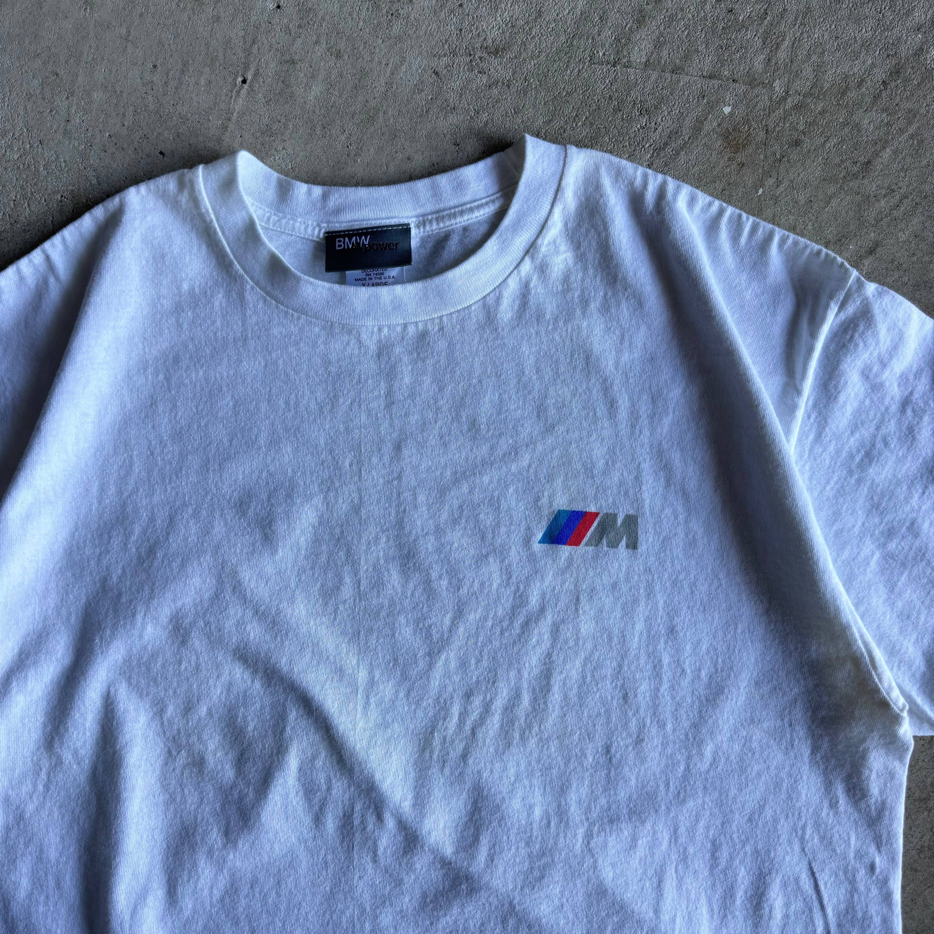 90s BMW M Power White Graphic T Shirt (XL)